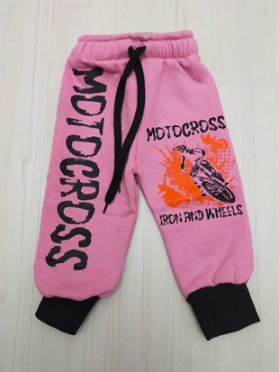 Motocross Baskılı Çocuk Tek Alt