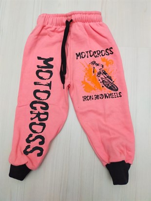 Motocross Baskılı Çocuk Tek Alt