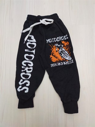 Motocross Baskılı Çocuk Tek Alt