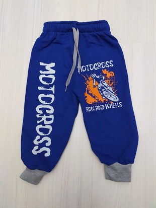 Motocross Baskılı Çocuk Tek Alt