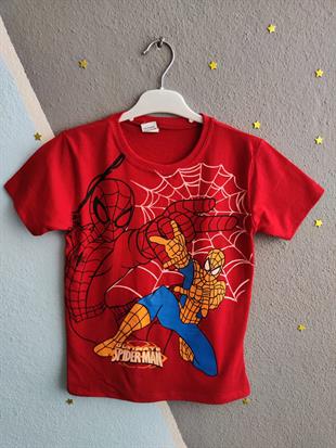 Spiderman Kısa Kollu Erkek Takım - Kırmızı