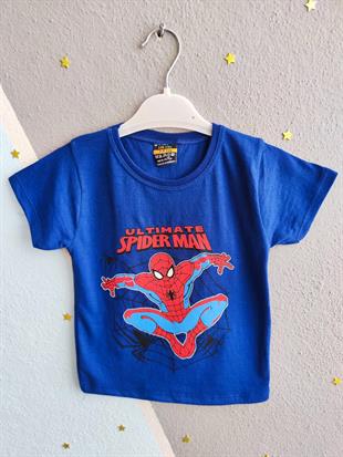 1441 - Ultimate Örümcek Adam Baskılı Yazlık Erkek Takım- Saks