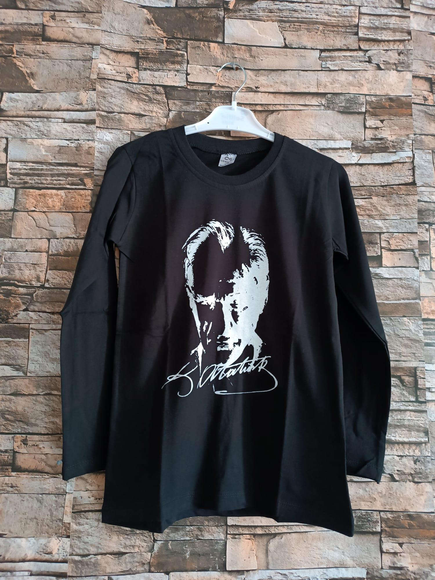 Atatürk Baskılı Sweatshirt- Siyah