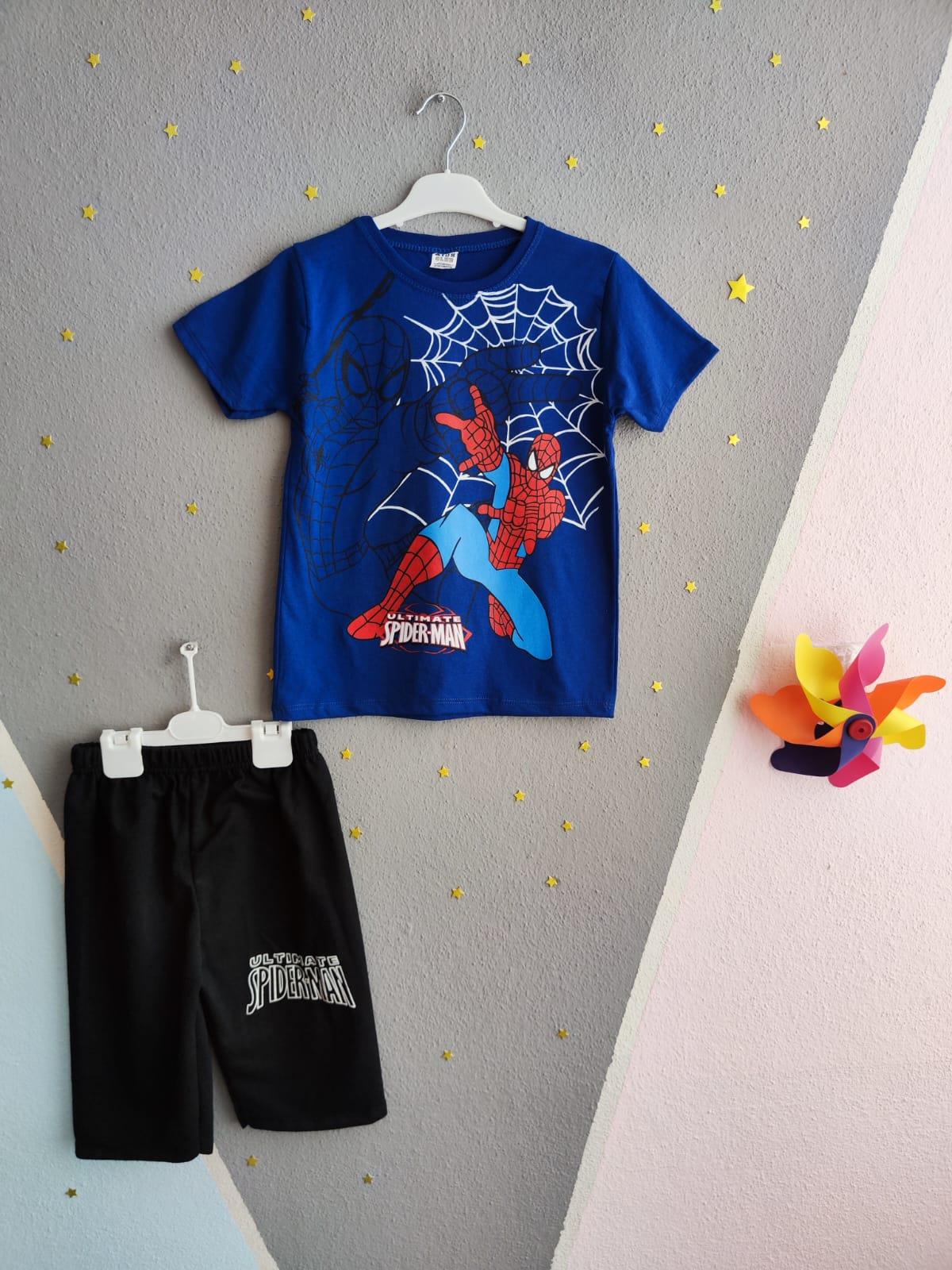 Spiderman Kısa Kollu Erkek Takım - Saks