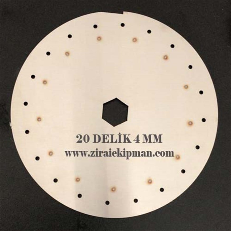 20 Delik 4 mm Havalı Mibzer Ekim Plakası