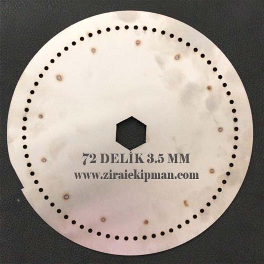 72 Delik 3.5 mm Soya Fasülyesi Ekim Diski