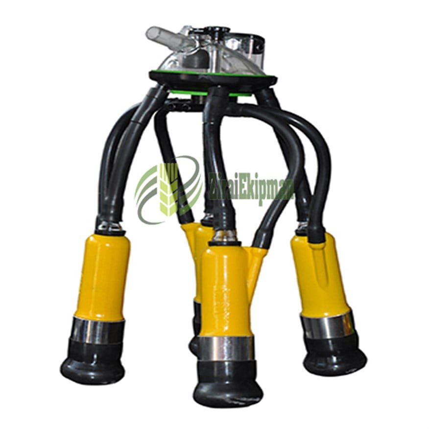 Süt Sağım Makinesi Sağım Başlığı 240 CC Sarı Set