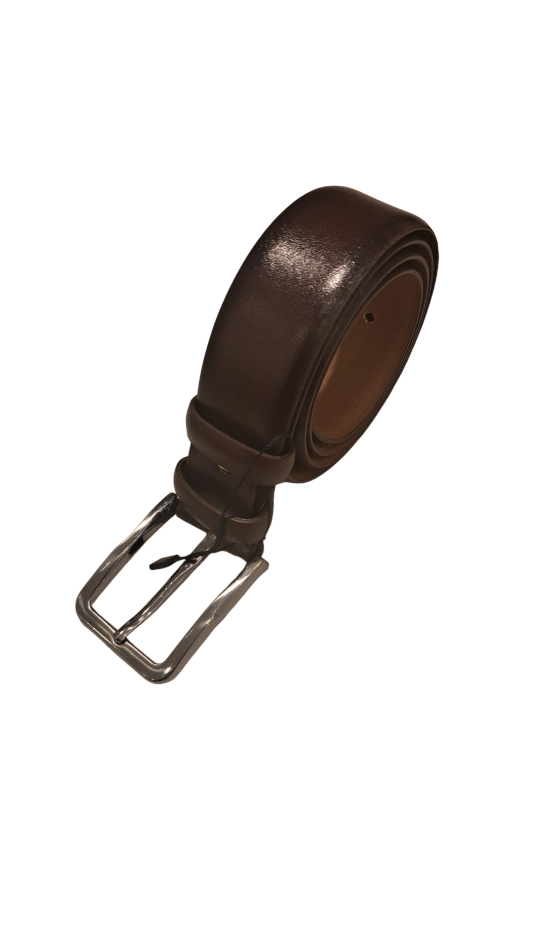 Erkek Klasik Hakiki Deri Kemer - Acı Kahve