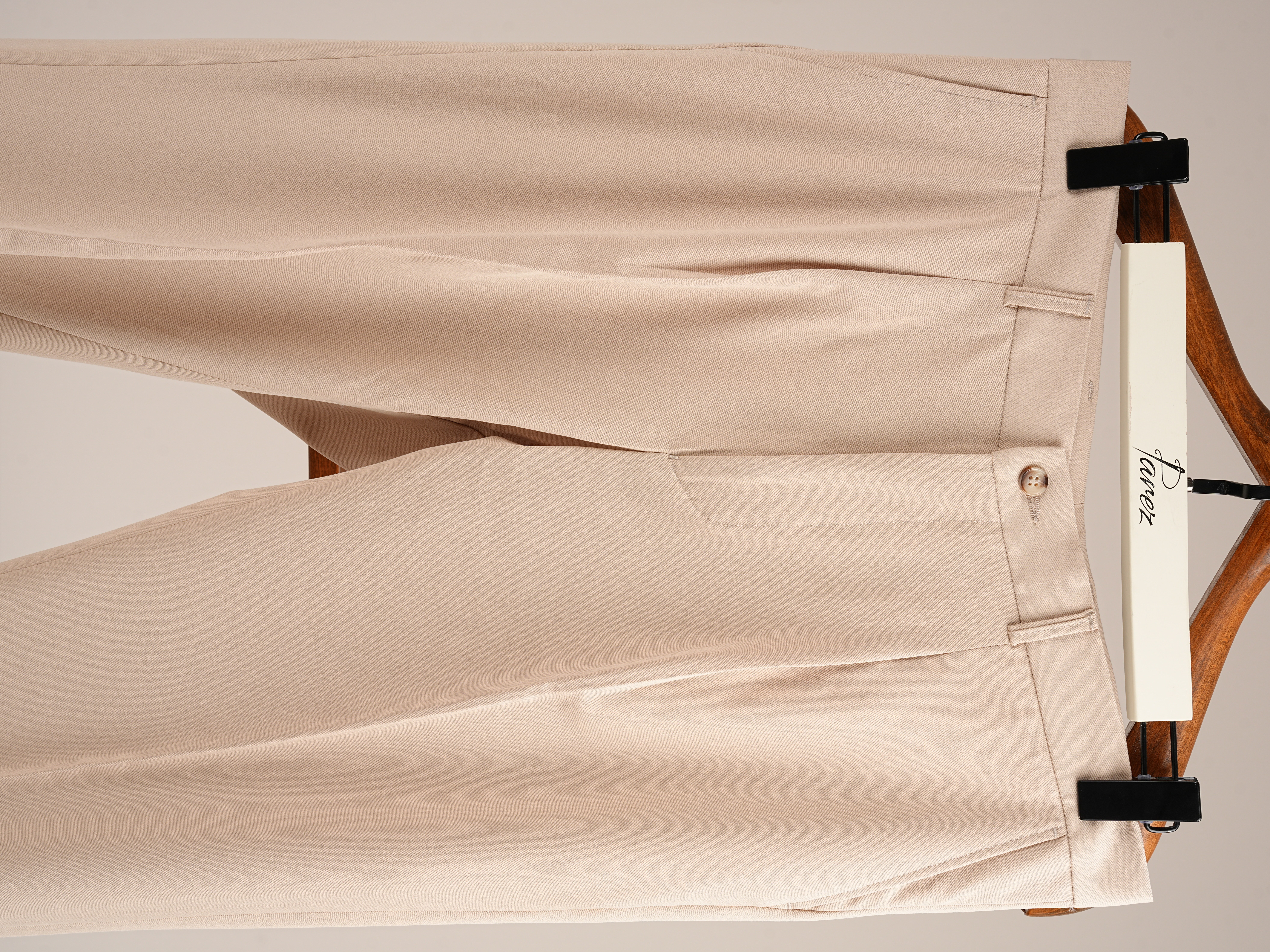 İtalyan Stil Regular Fit Pileli Yüksel Bel Erkek Pantolon - Bej