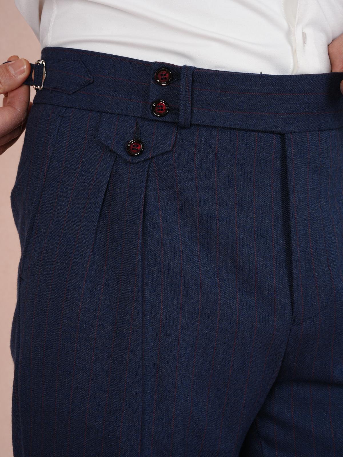 Premium Erkek ı Kruvaze Takım Elbise Slim Fit İtalyan Stil Punto Dikişli Ceket Pantolon - Lacivert