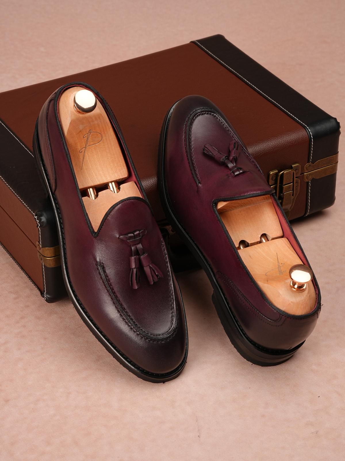 Erkek Premium Spiro Alkol Açma Deri Dana İç Astar Özel Hafif Eva Tabanlı Corcik Ayakkabı - Bordo