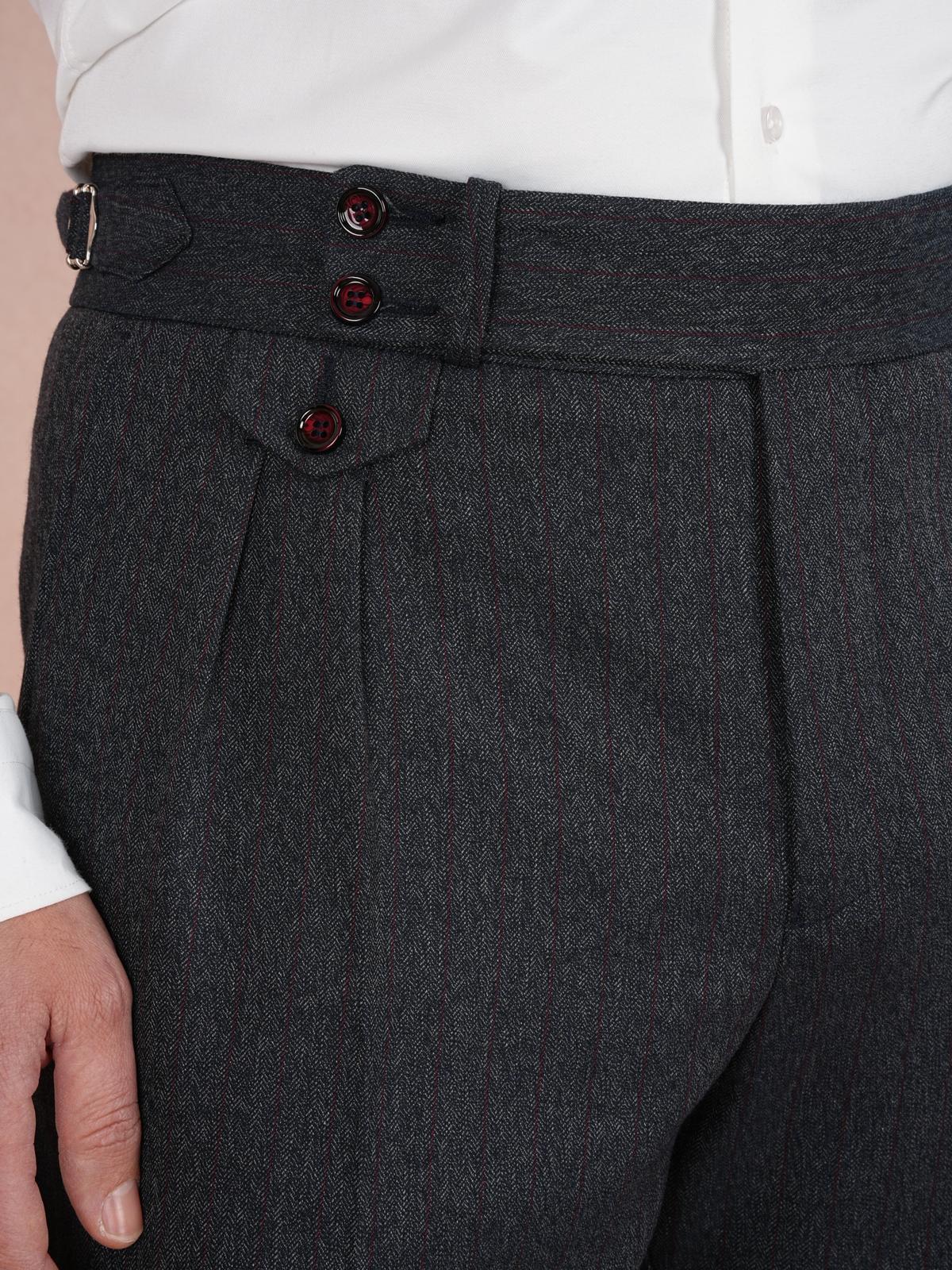 Premium Erkek ı Kruvaze Takım Elbise Slim Fit İtalyan Stil Punto Dikişli Ceket Pantolon - Koyu Lacivert