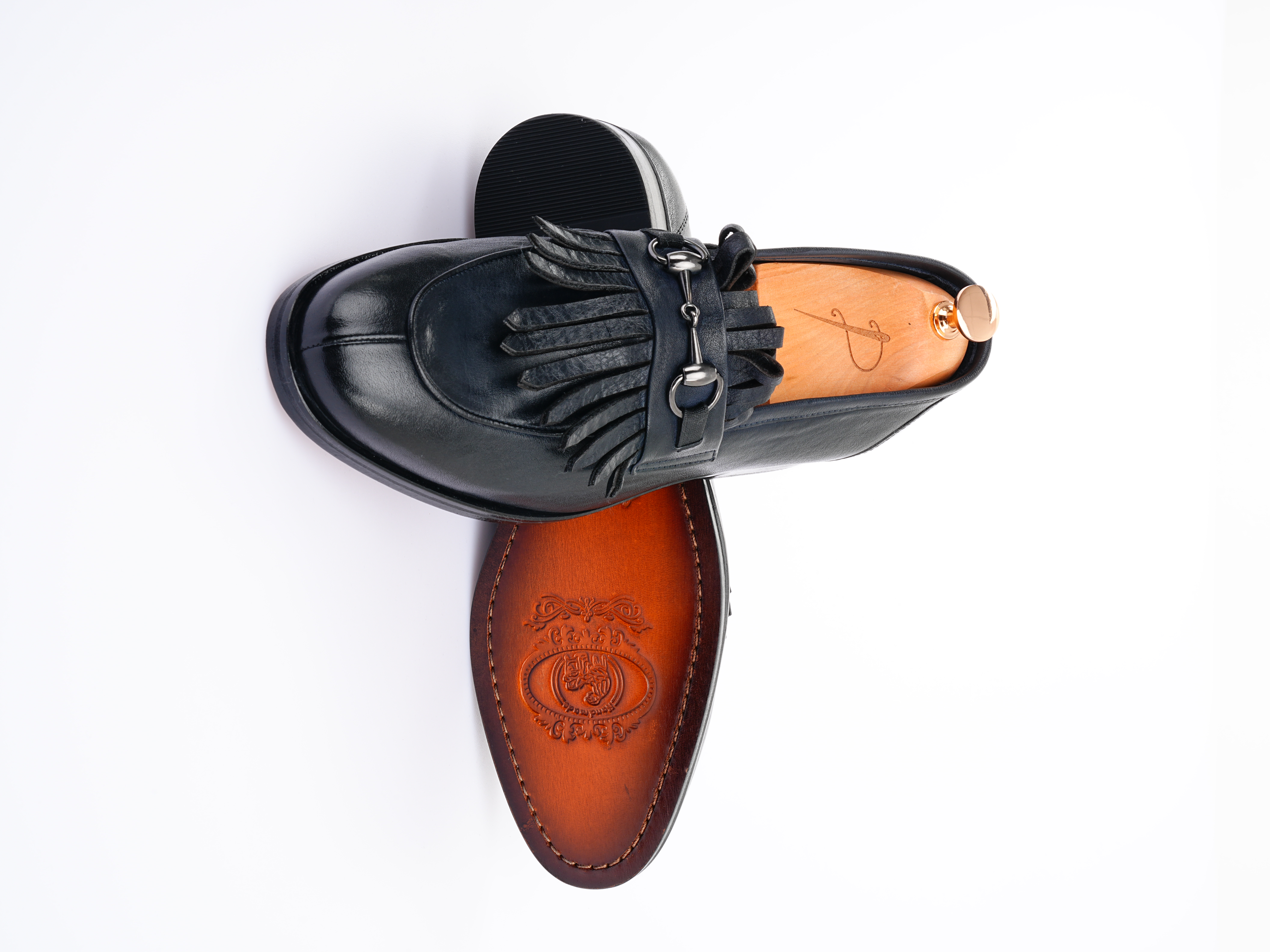 Erkek Premium Santo Deri Dana İç Astar Double Kösele Ayakkabı - Lacivert