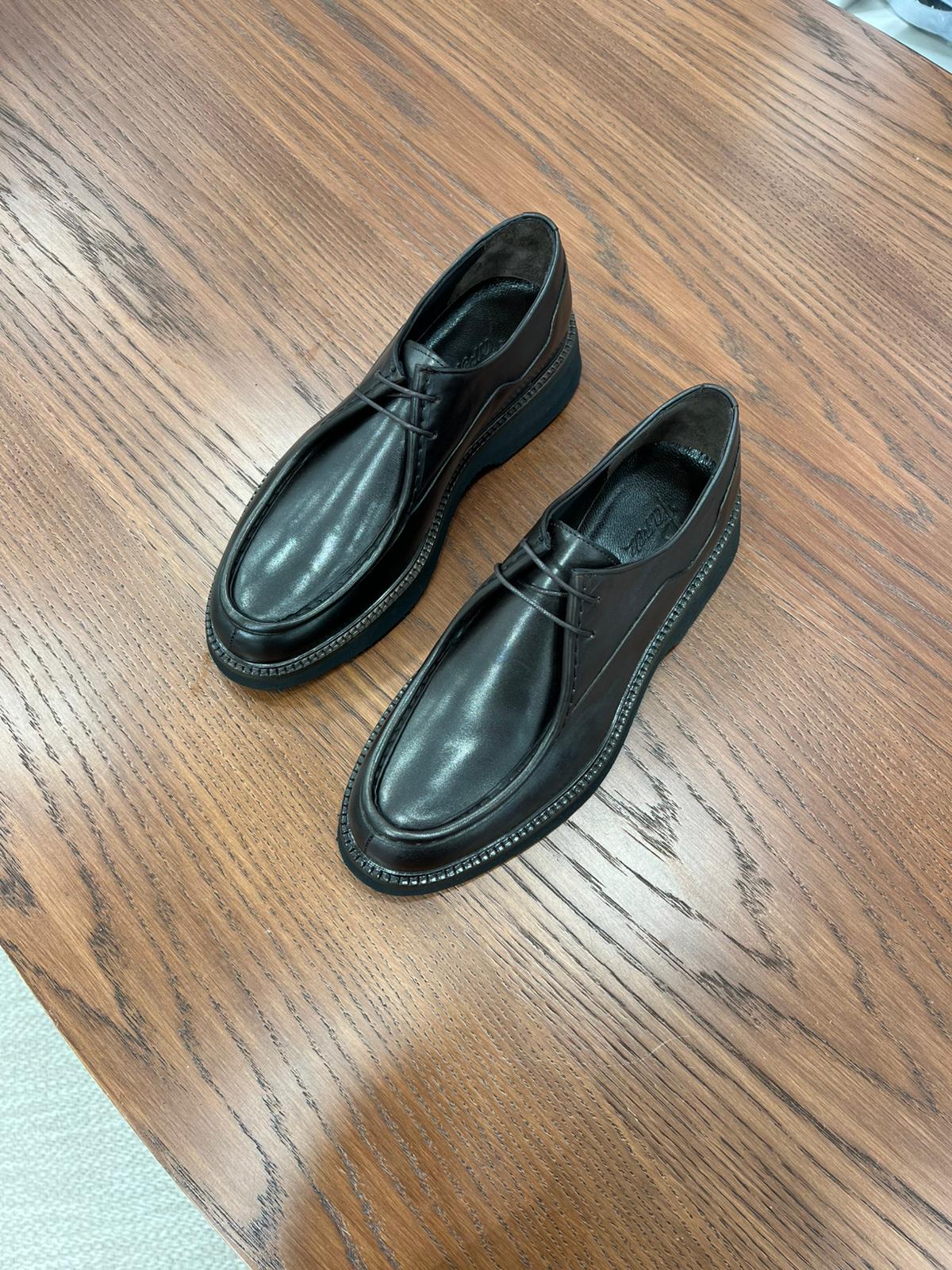 Erkek Premium Spiro Alkol Açma Deri 
Dana İç Astar 
Feta Eva Tabanlı Ayakkabı - Acı Kahve