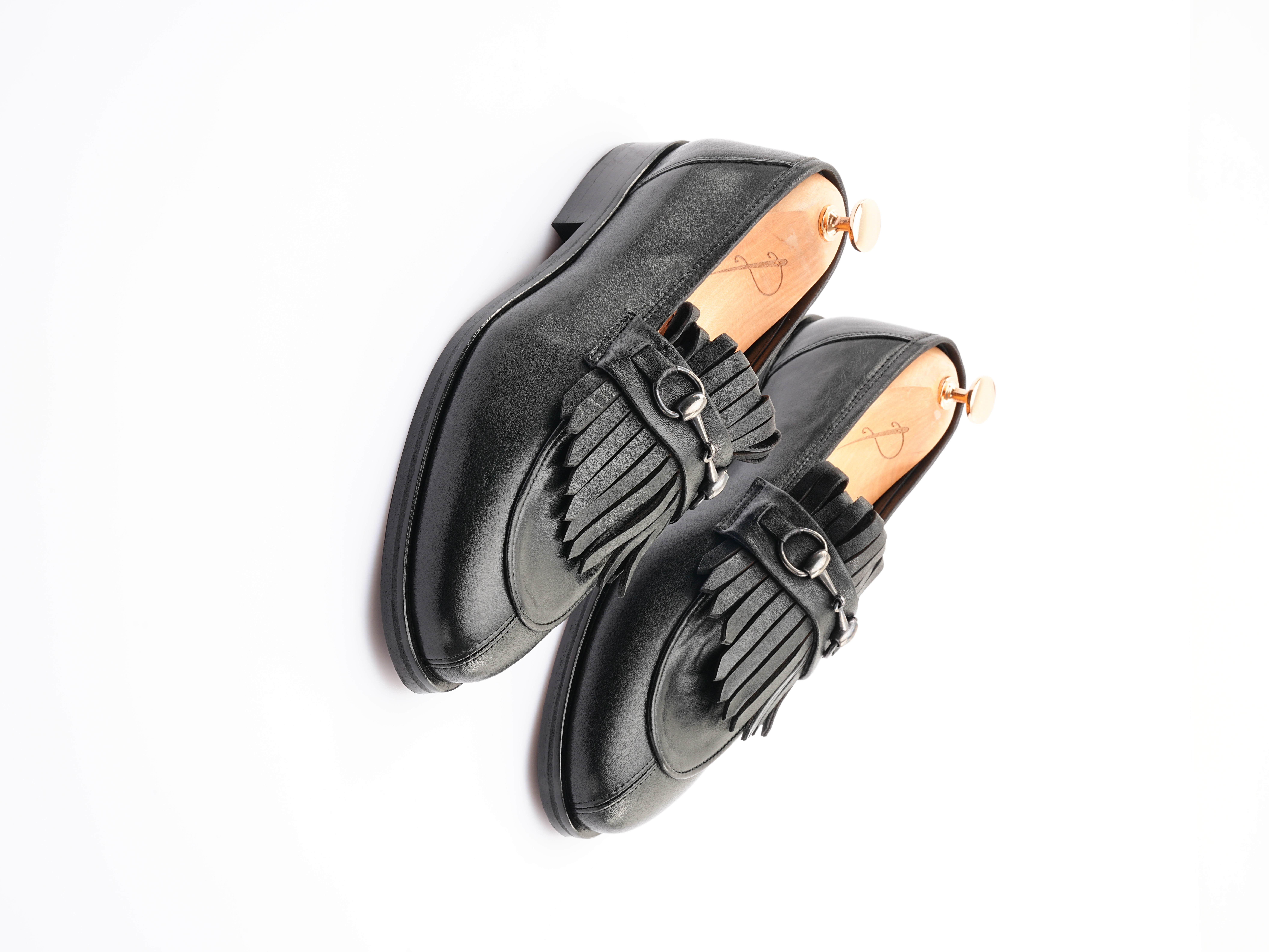 Erkek Premium Santo Deri Dana İç Astar Double Kösele Ayakkabı - Siyah