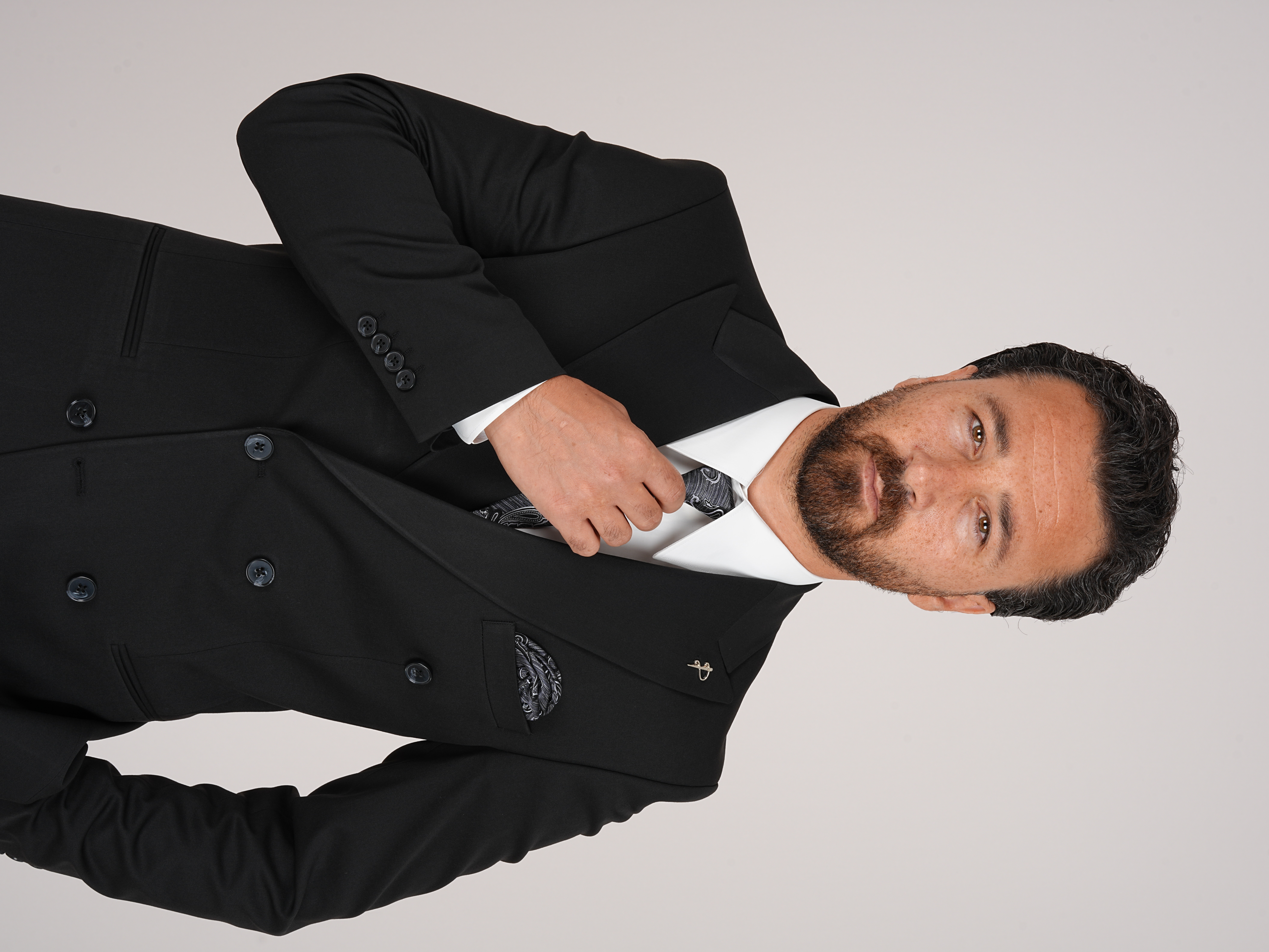 PAREZ Premium Kruvaze Takım Elbise - Siyah