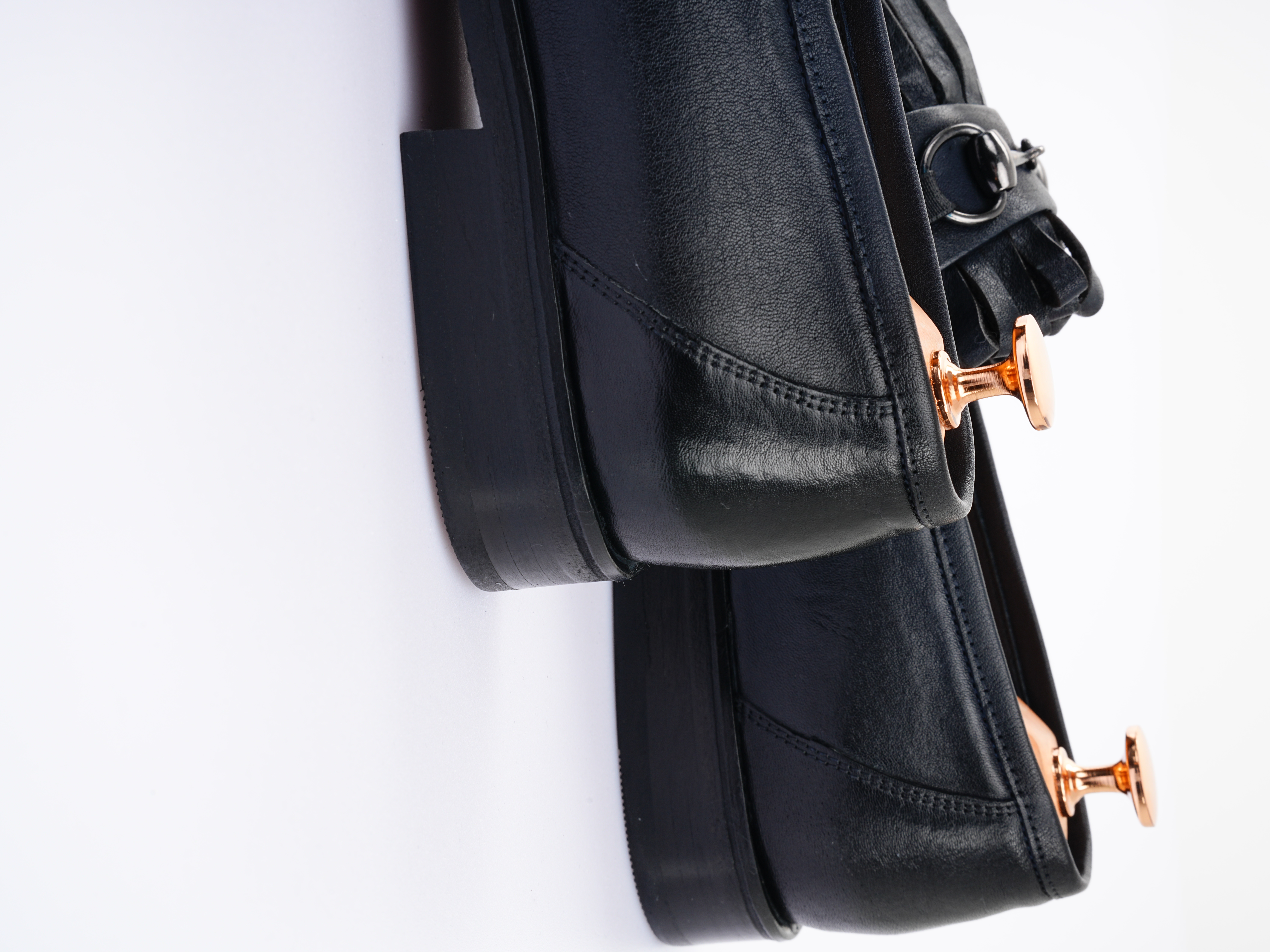 Erkek Premium Santo Deri Dana İç Astar Double Kösele Ayakkabı - Lacivert