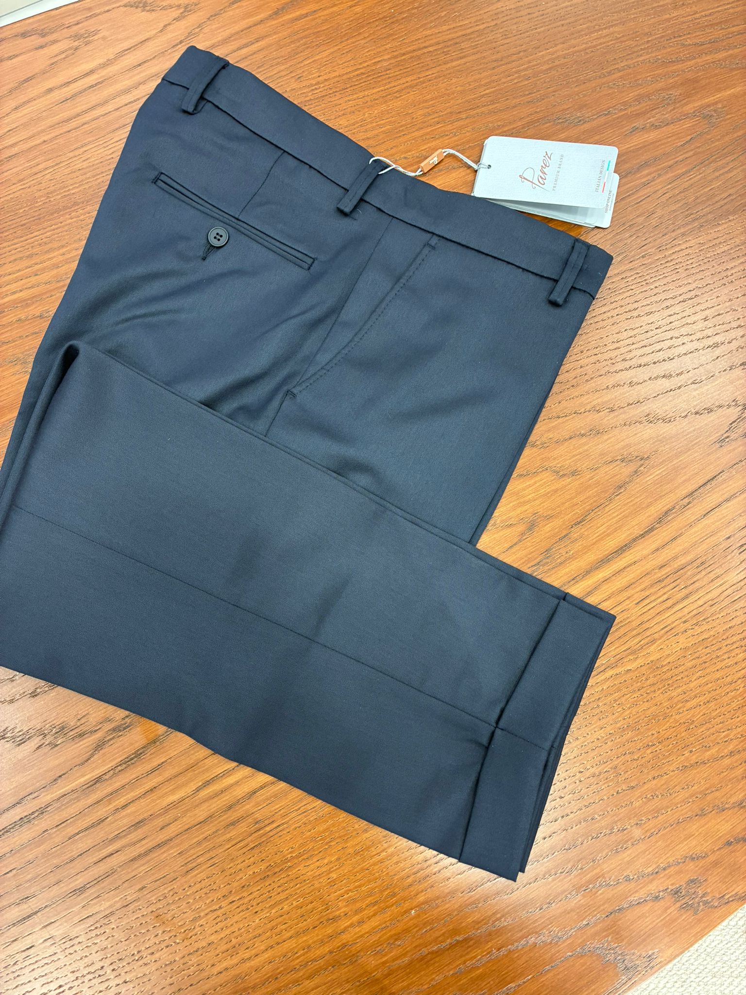 İtalyan Stil Slim Fit Klasik Erkek Pantolon - Koyu Lacivert