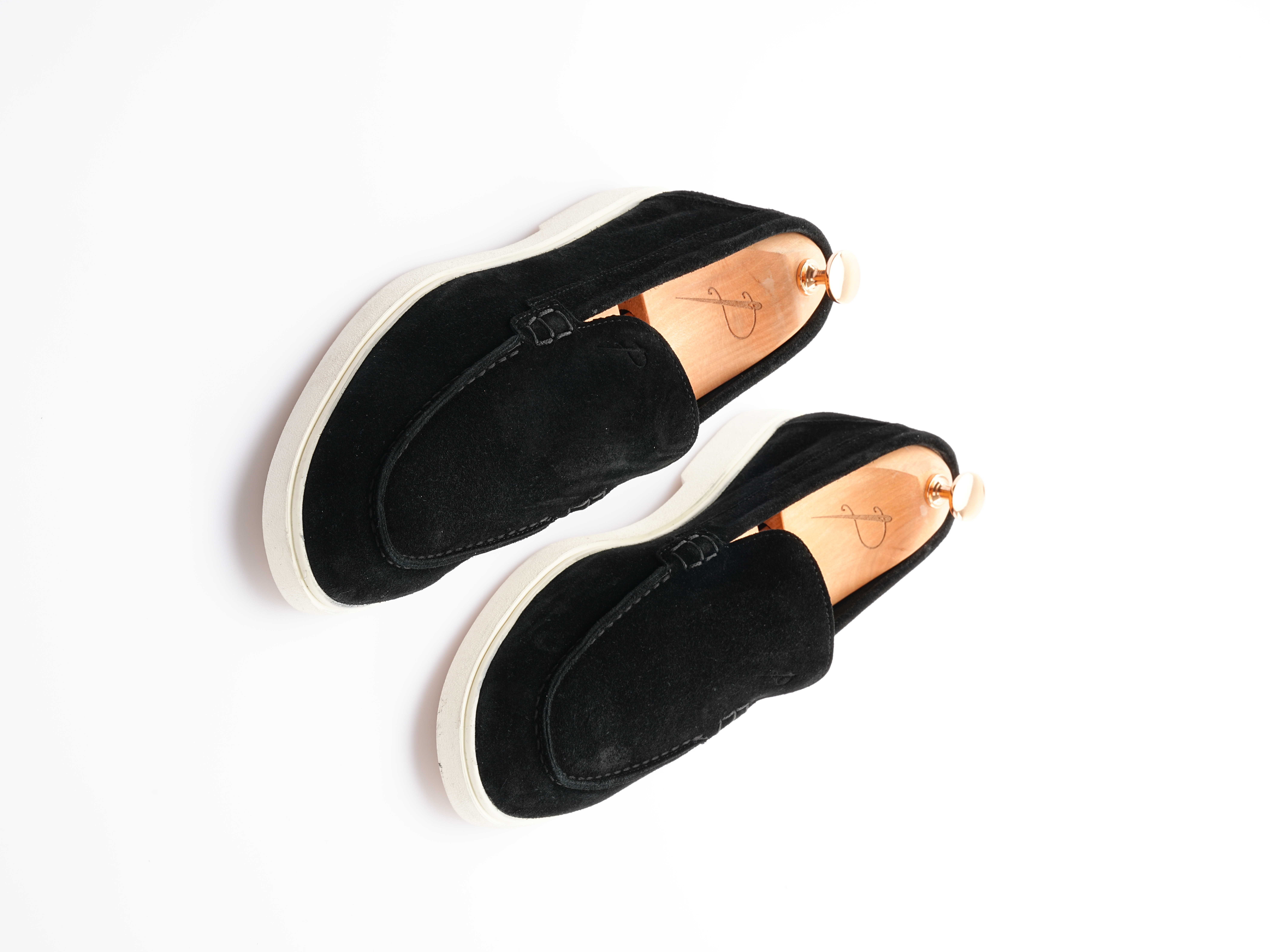 Erkek Premium Süet Hazır Eva Dana İç Astar Ayakkabı - Siyah