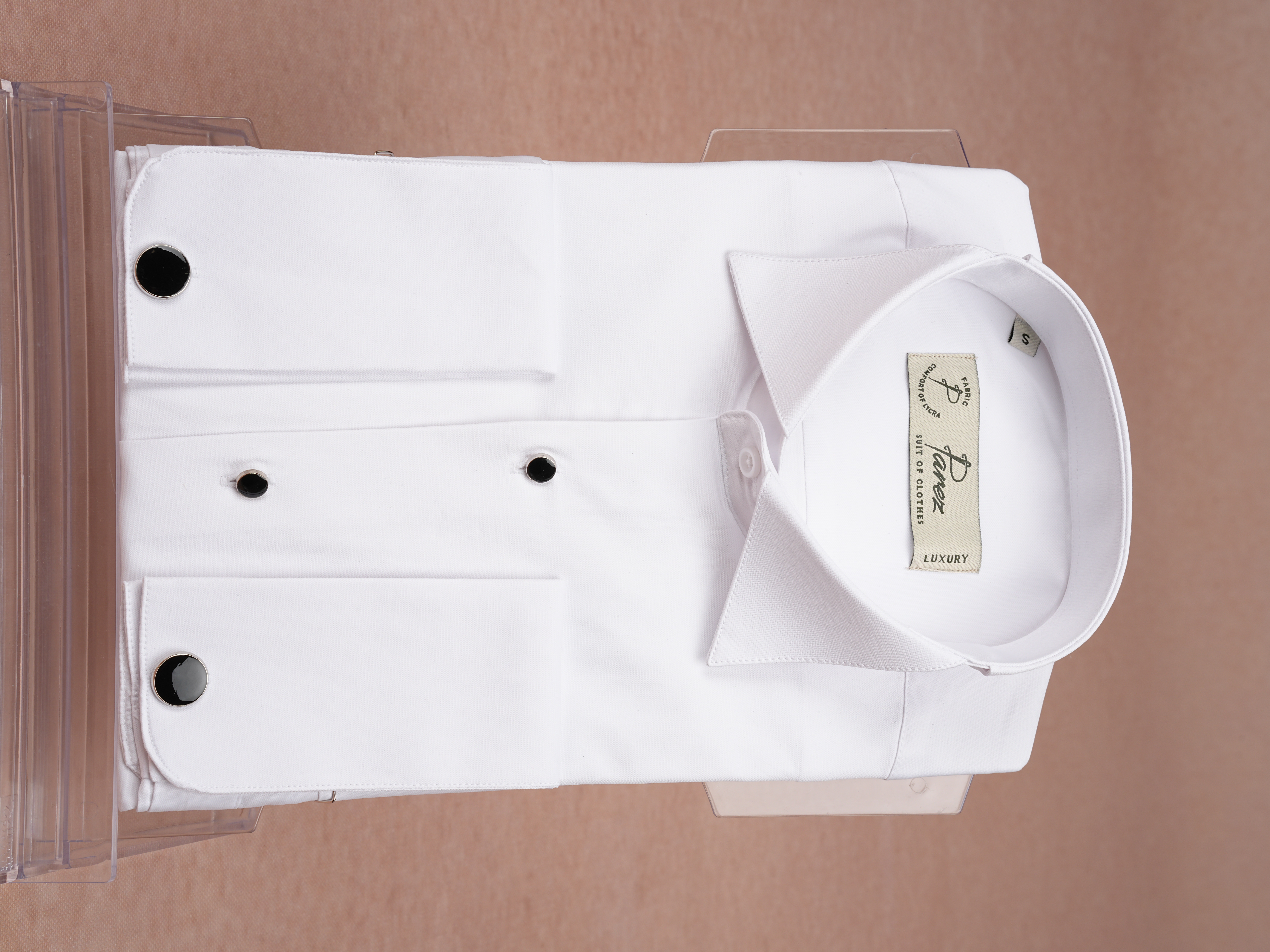 Erkek Premıum Slim Fit Damatlık Ata Yaka Gömlek - Beyaz