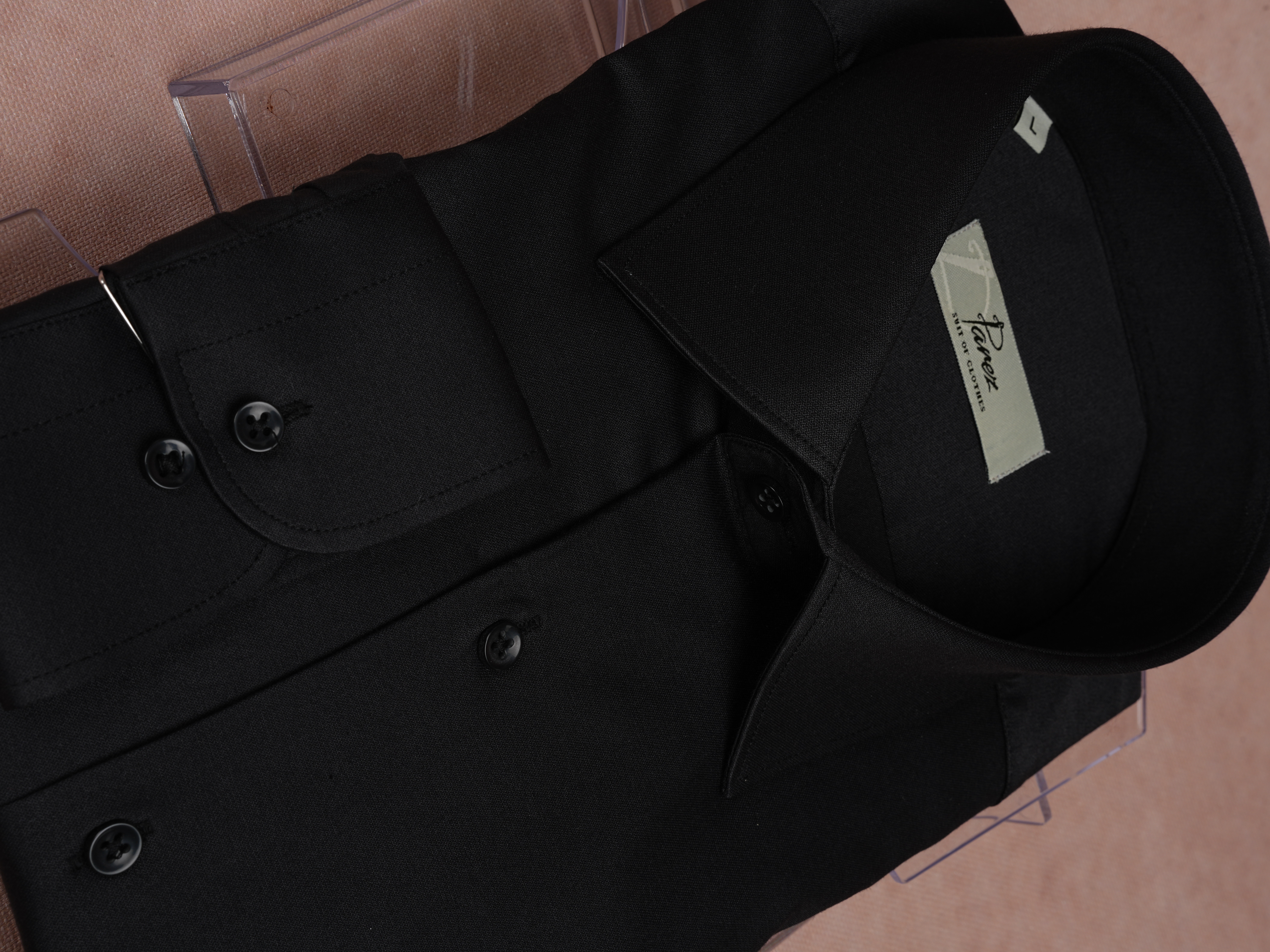 Premium Klasik Yaka Slim Fit Erkek Gömlek - Siyah