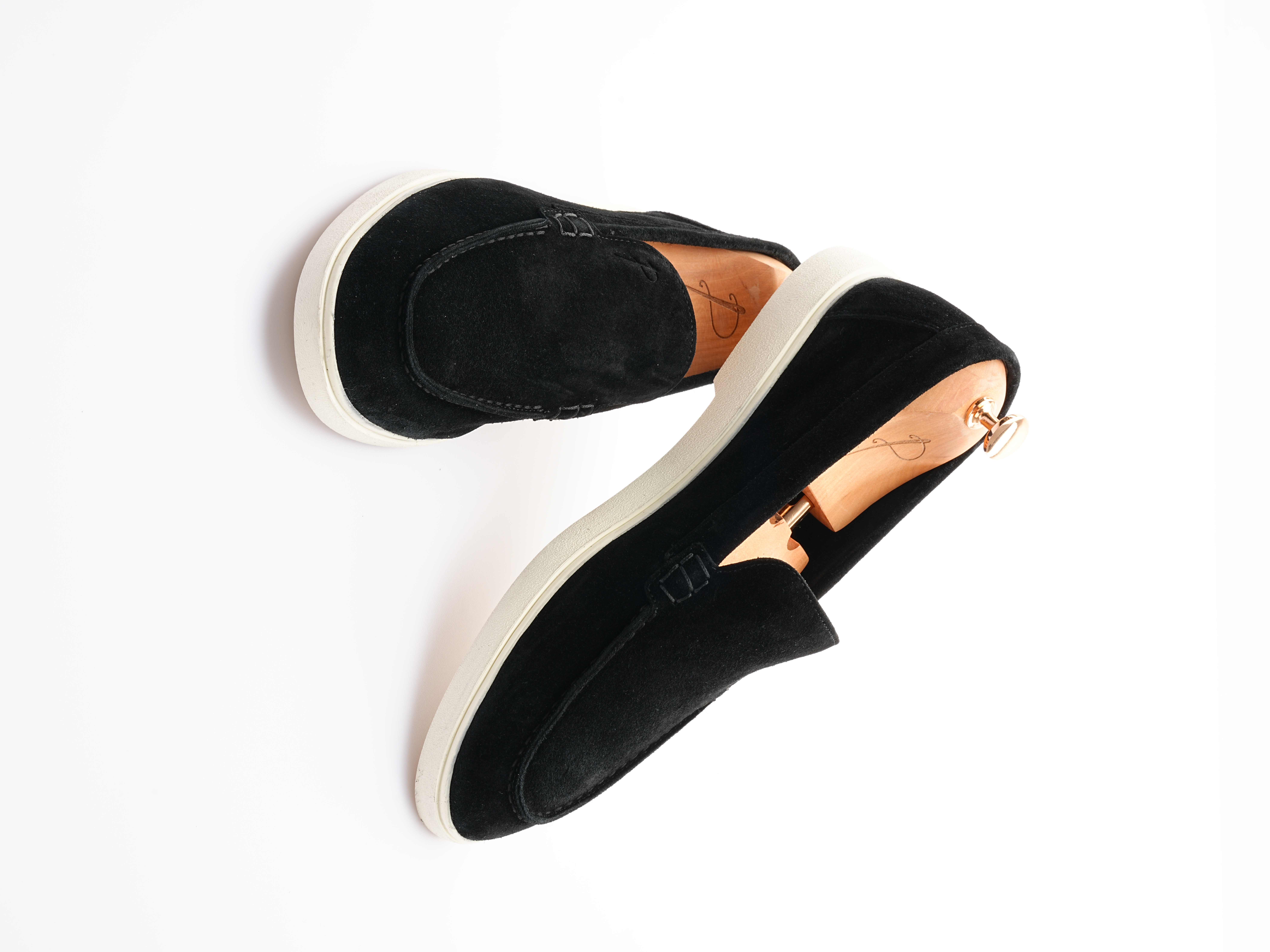 Erkek Premium Süet Hazır Eva Dana İç Astar Ayakkabı - Siyah