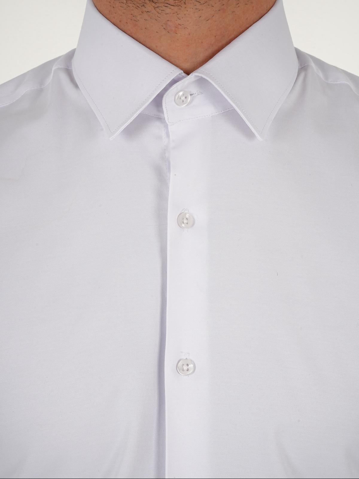 Premium İtalyan Yaka Slim Fit Erkek Gömlek - Beyaz
