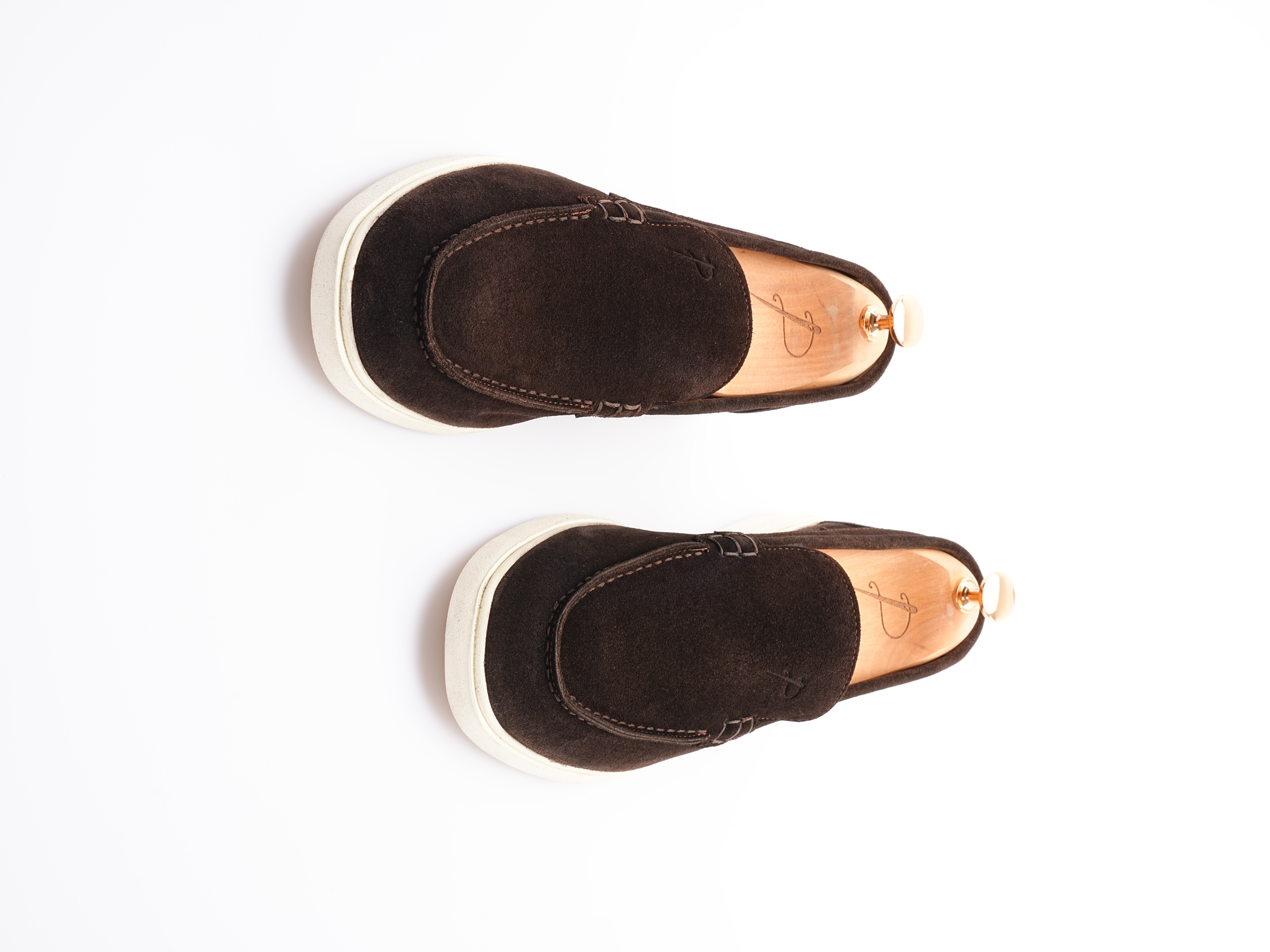 Erkek Premium Süet Hazır Eva Dana İç Astar Ayakkabı - Acı Kahve