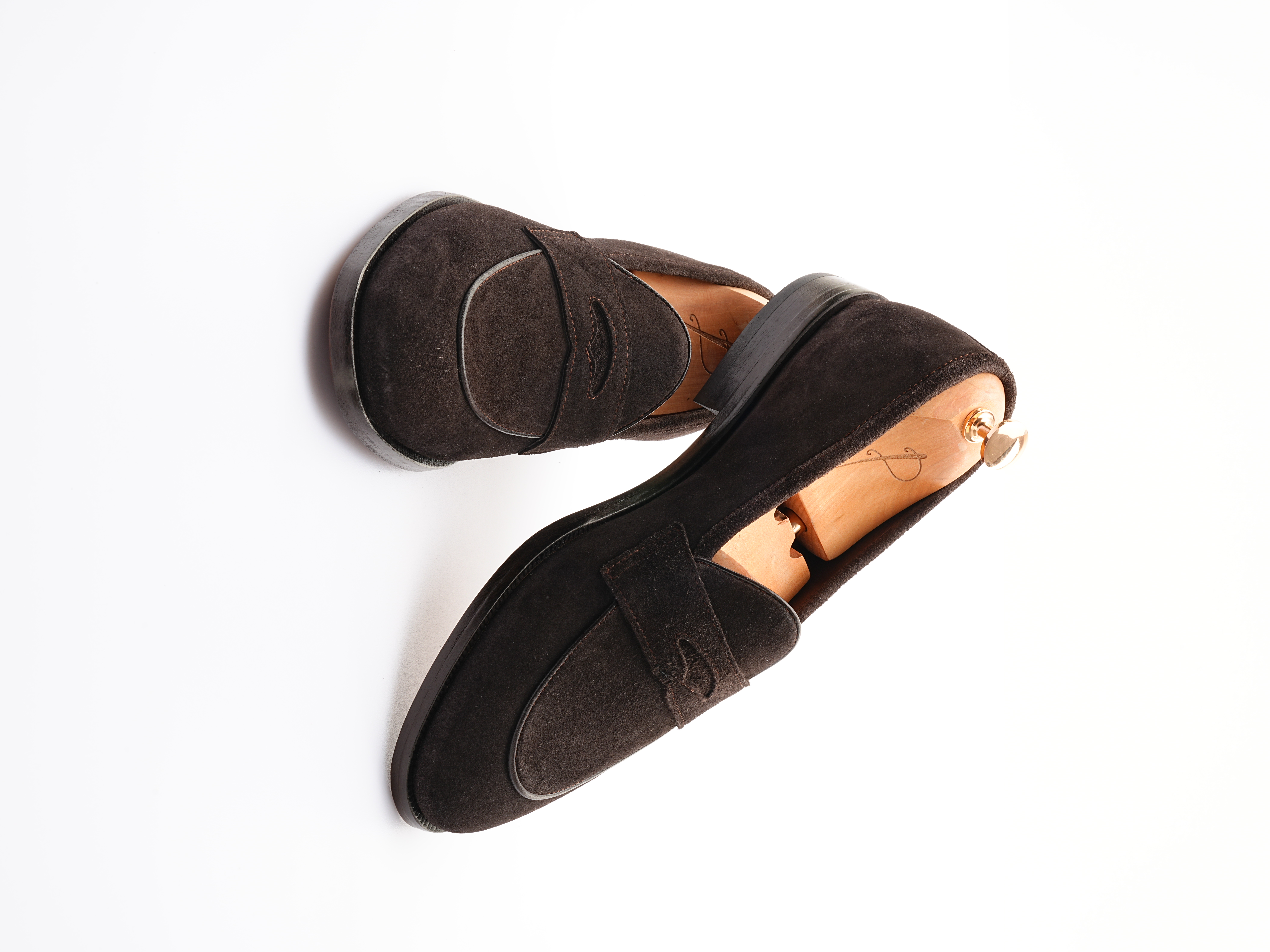 Metis süet deri
Dana astar 
Double kösele
Özel el boyama kösele Ayakkabı - Acı Kahve