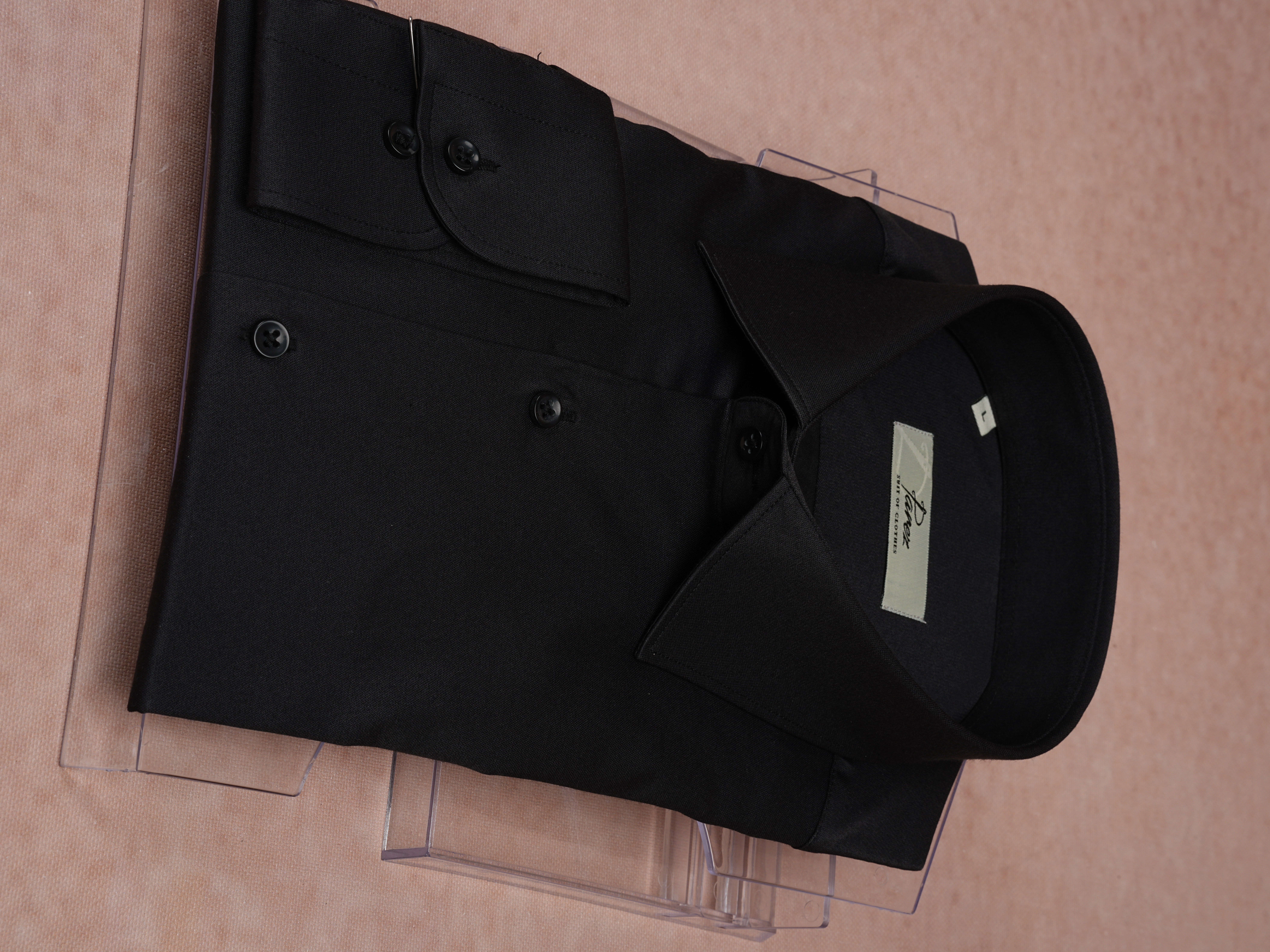 Premium Klasik Yaka Slim Fit Erkek Gömlek - Siyah