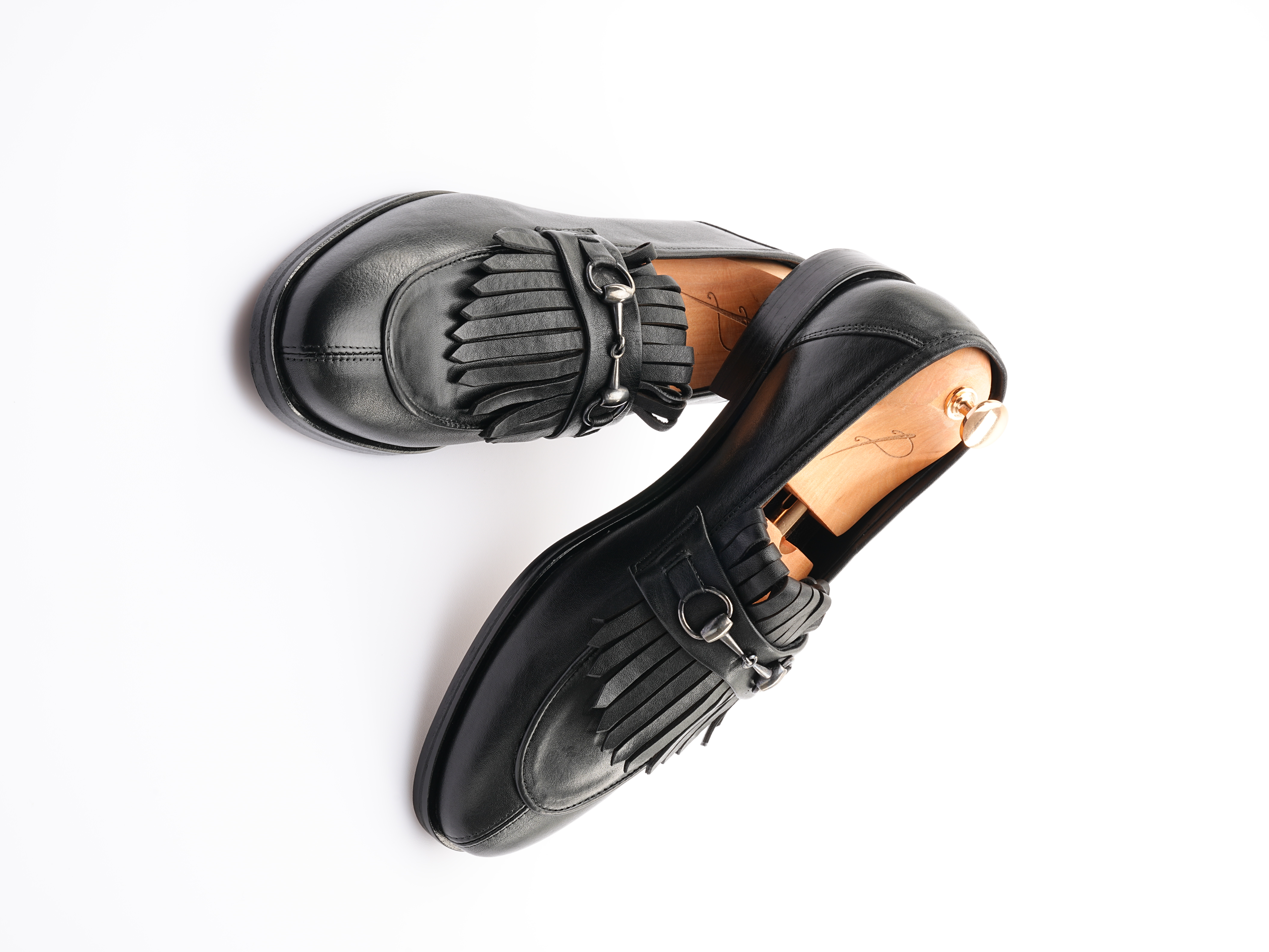 Erkek Premium Santo Deri Dana İç Astar Double Kösele Ayakkabı - Siyah