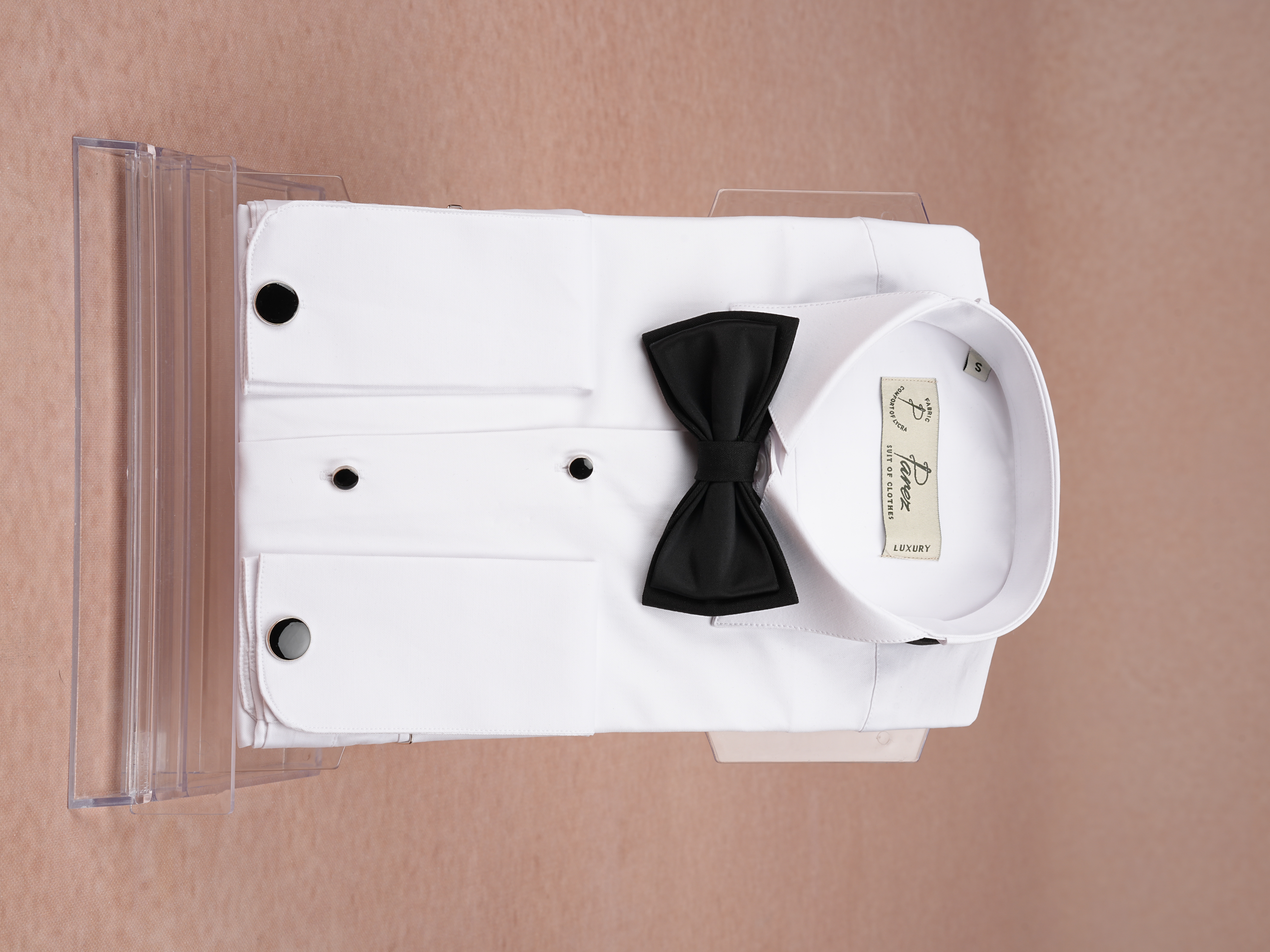Erkek Premıum Slim Fit Damatlık Ata Yaka Gömlek - Beyaz