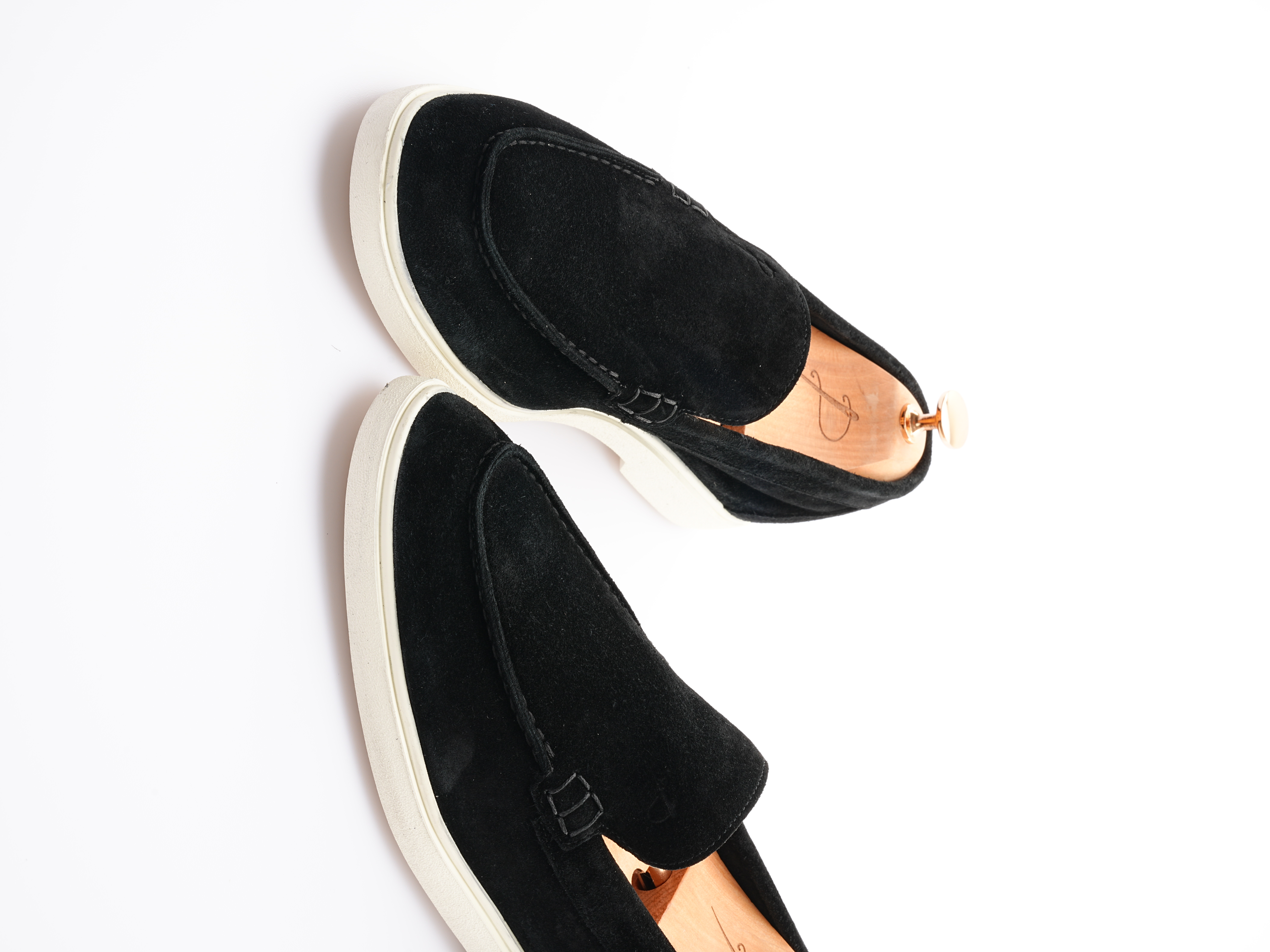 Erkek Premium Süet Hazır Eva Dana İç Astar Ayakkabı - Siyah