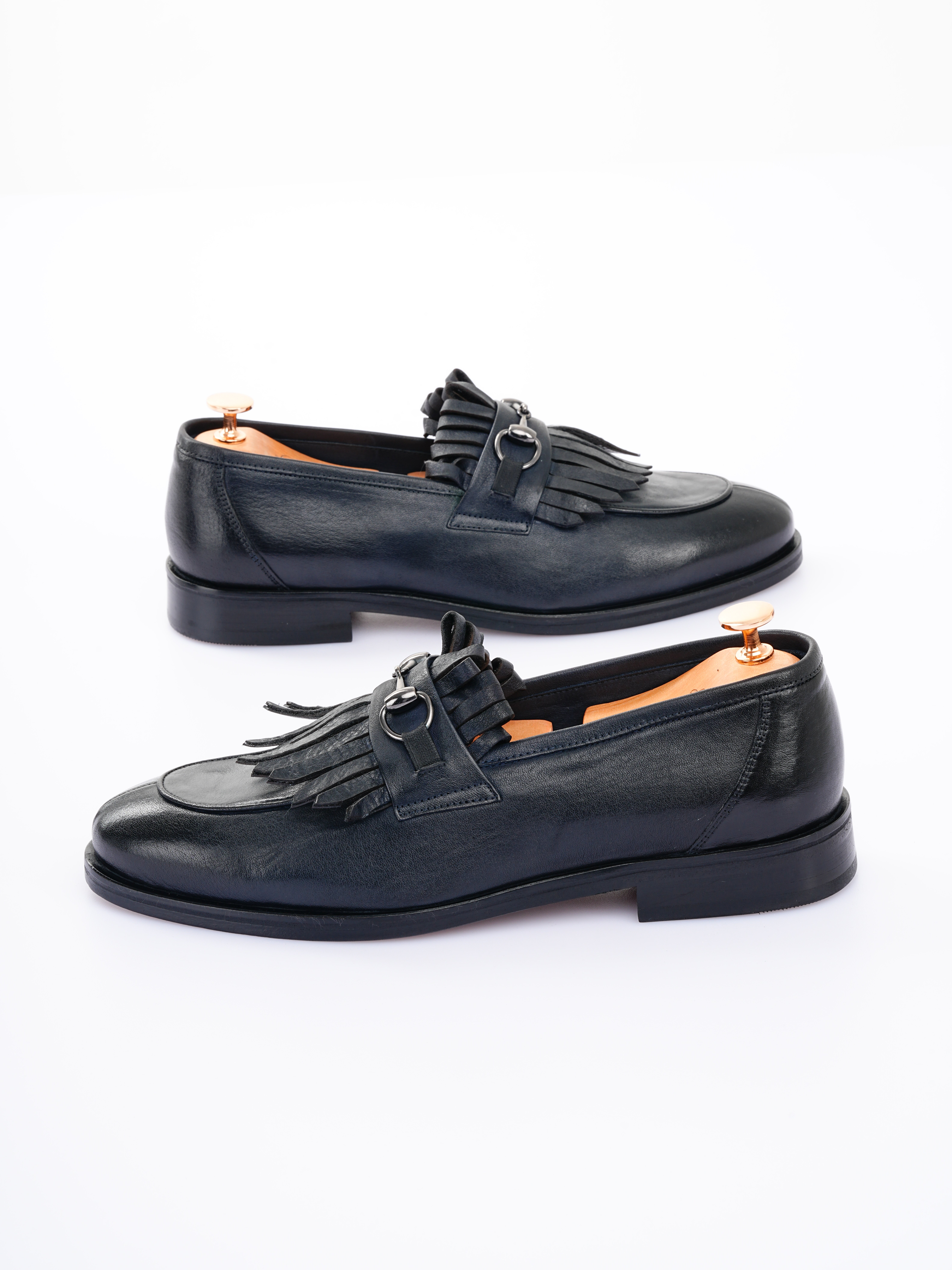 Erkek Premium Santo Deri Dana İç Astar Double Kösele Ayakkabı - Lacivert