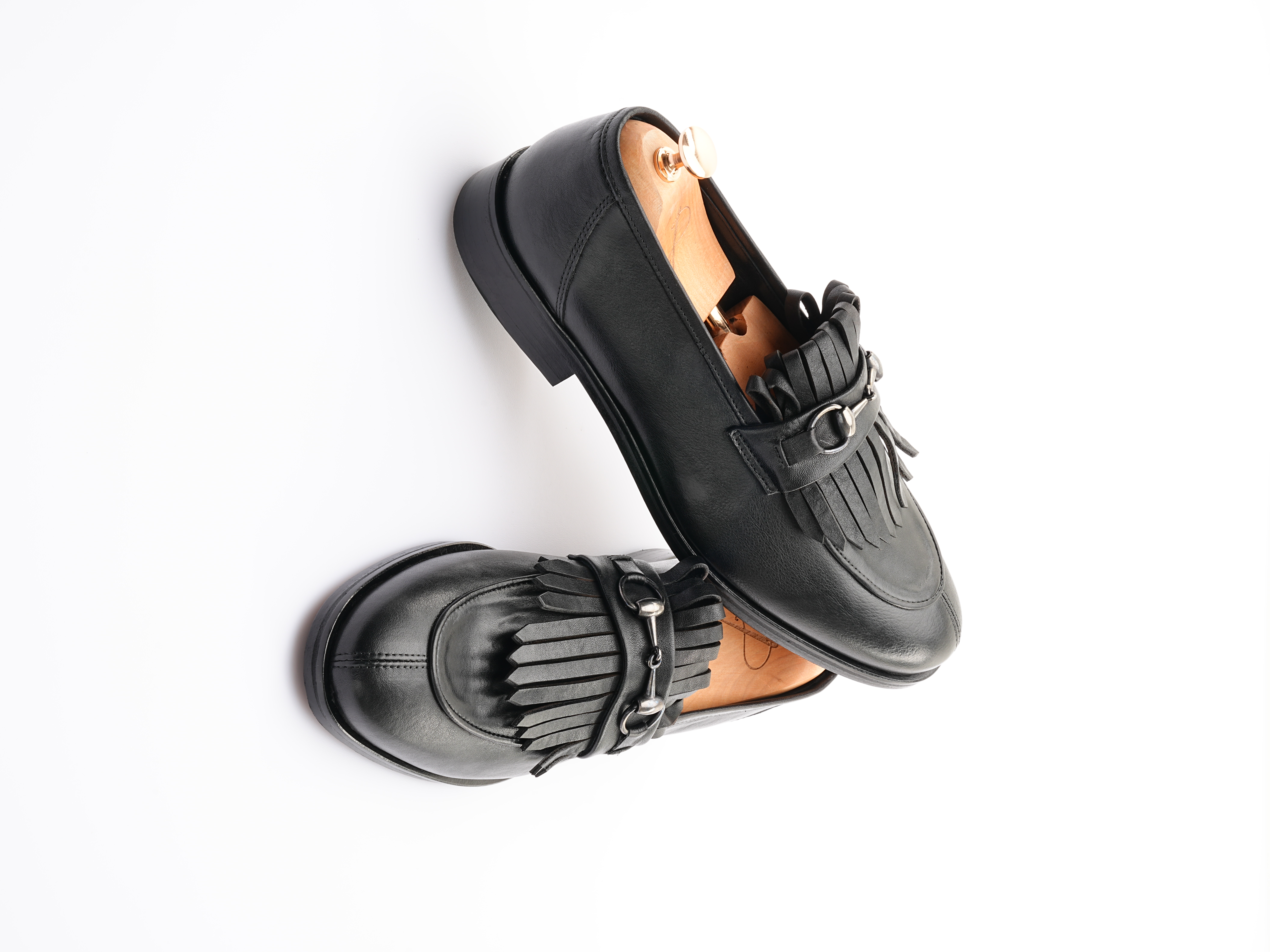 Erkek Premium Santo Deri Dana İç Astar Double Kösele Ayakkabı - Siyah