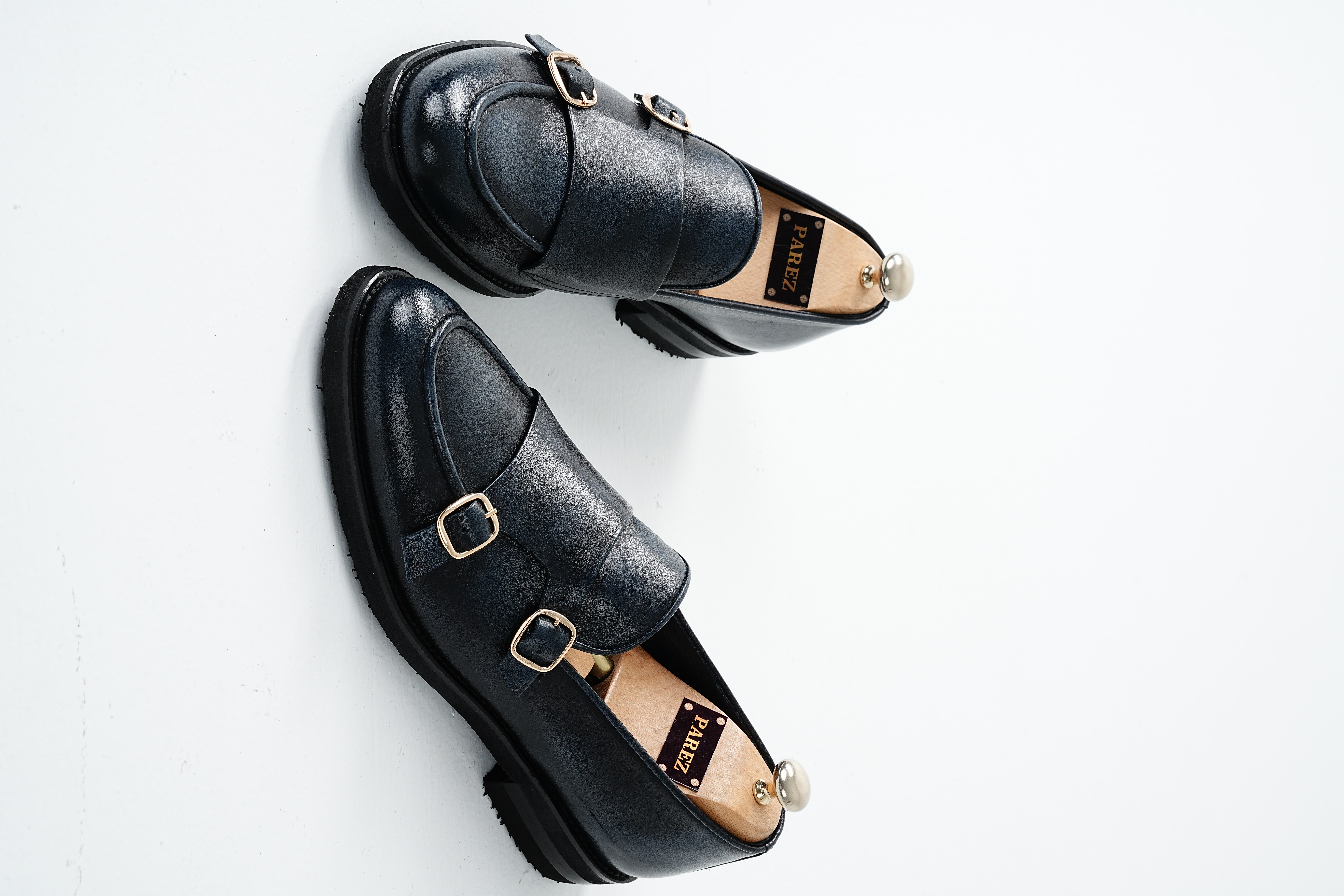 Erkek Premium Fırça Açma Premium Deri Dana İç Astarlı Özel Hafif Eva Taban Ve Hedefe Ökçeli Ayakkabı - Lacivert