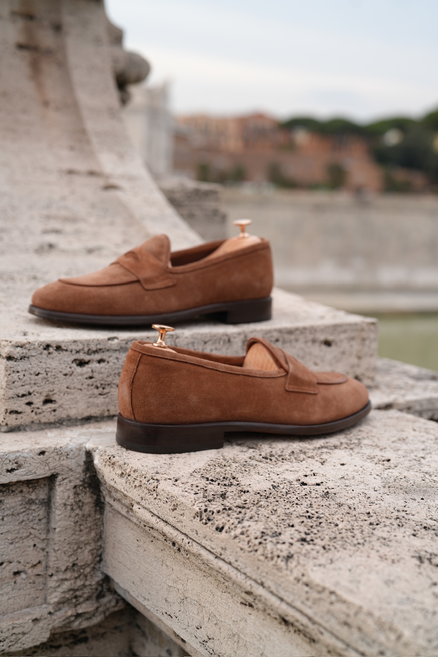 Erkek Premium Metis Süet Derİ Dana Astar 
Double Kösele 
Özel El Boyama Kösele Ayakkabı - Taba