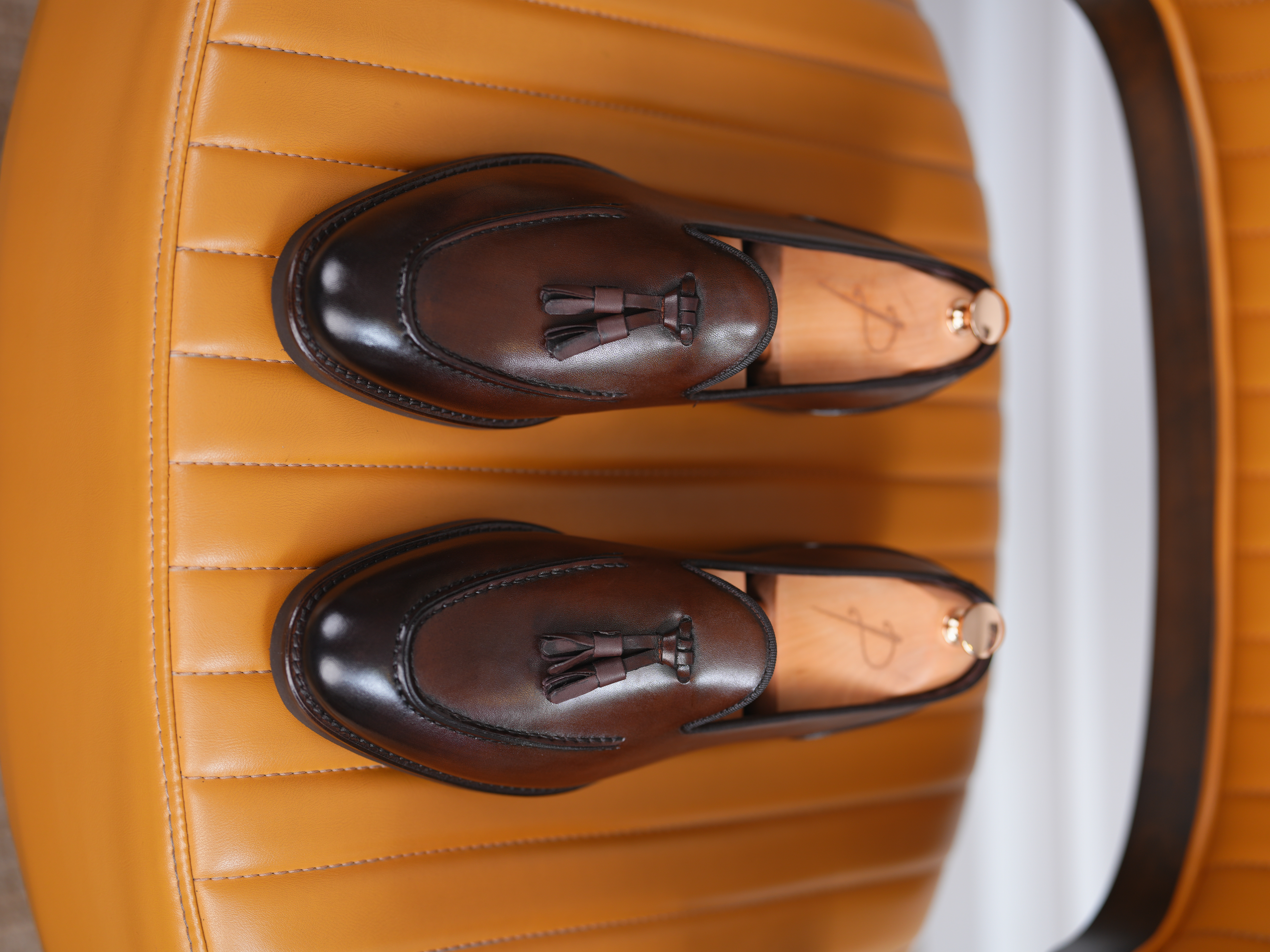 Erkek Premium Spiro Alkol Açma Deri Dana İç Astar Özel Hafif Eva Tabanlı Corcik Ayakkabı - Acı Kahve