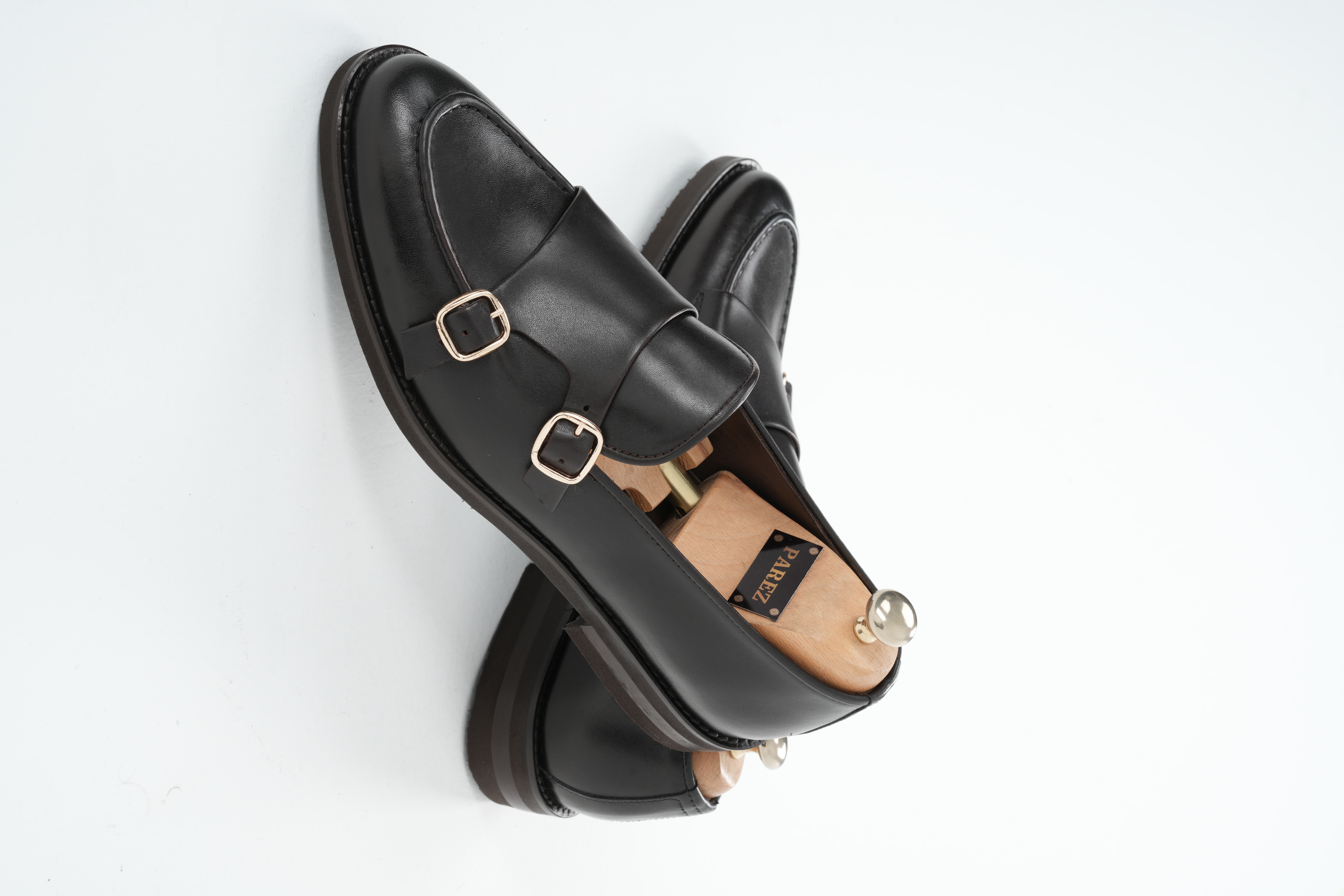 Fırça Açma Premium Deri Dana İç Astarlı Özel Hafif Eva Taban Ve Hedefe Ökçeli Ayakkabı - Acı Kahve