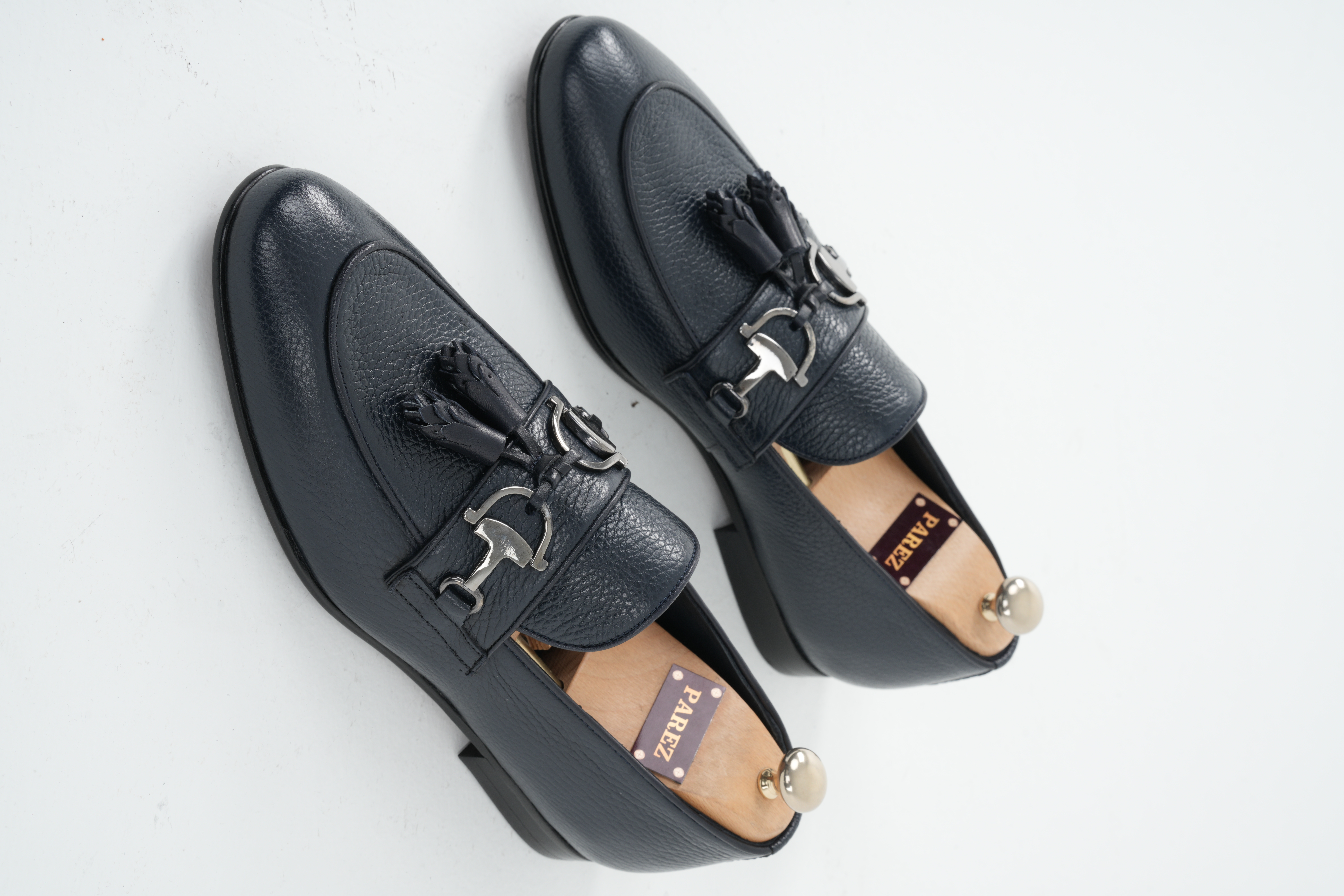 Floter Deri 
Dana İç Astar 
Köseli Tabanlı Ayakkabi - Lacivert