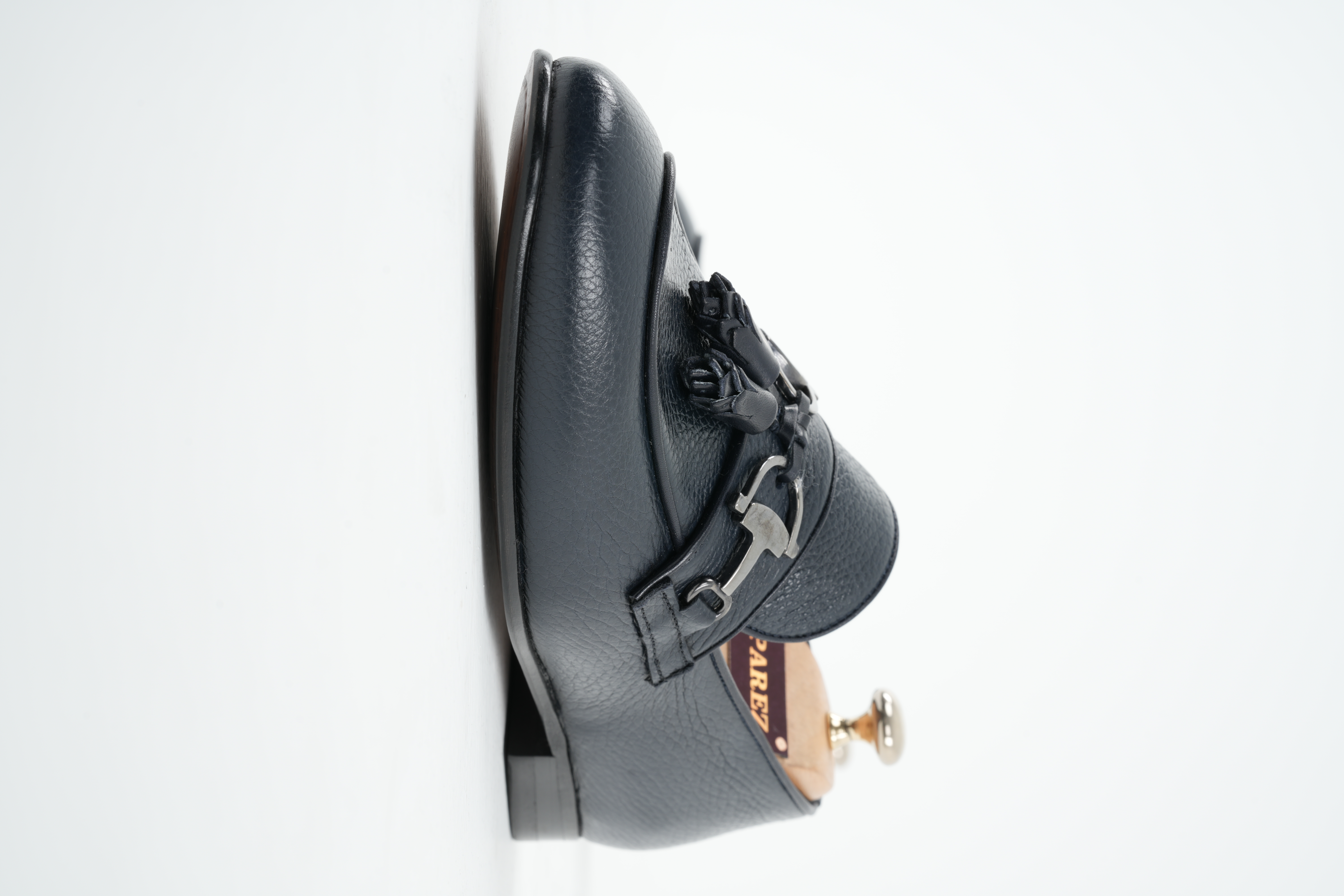 Floter Deri 
Dana İç Astar 
Köseli Tabanlı Ayakkabi - Lacivert