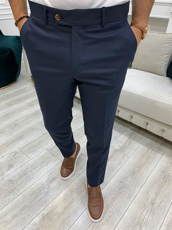 İtalyan Stil Takım Elbise Ceket Yelek Pantolon - Kiremit