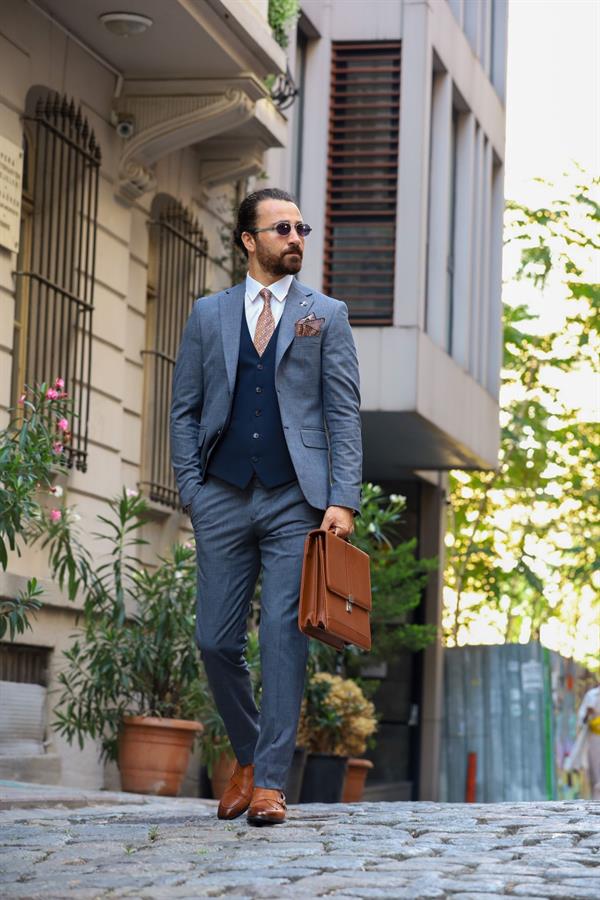 Men's 3-Piece Suits | Slim Fit Vested Wedding Suit Separate - L&P –  plmenswear