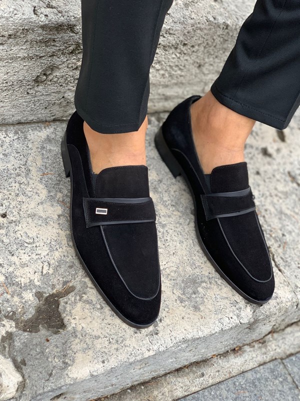 Klasik Ayakkabı - Siyah Süet