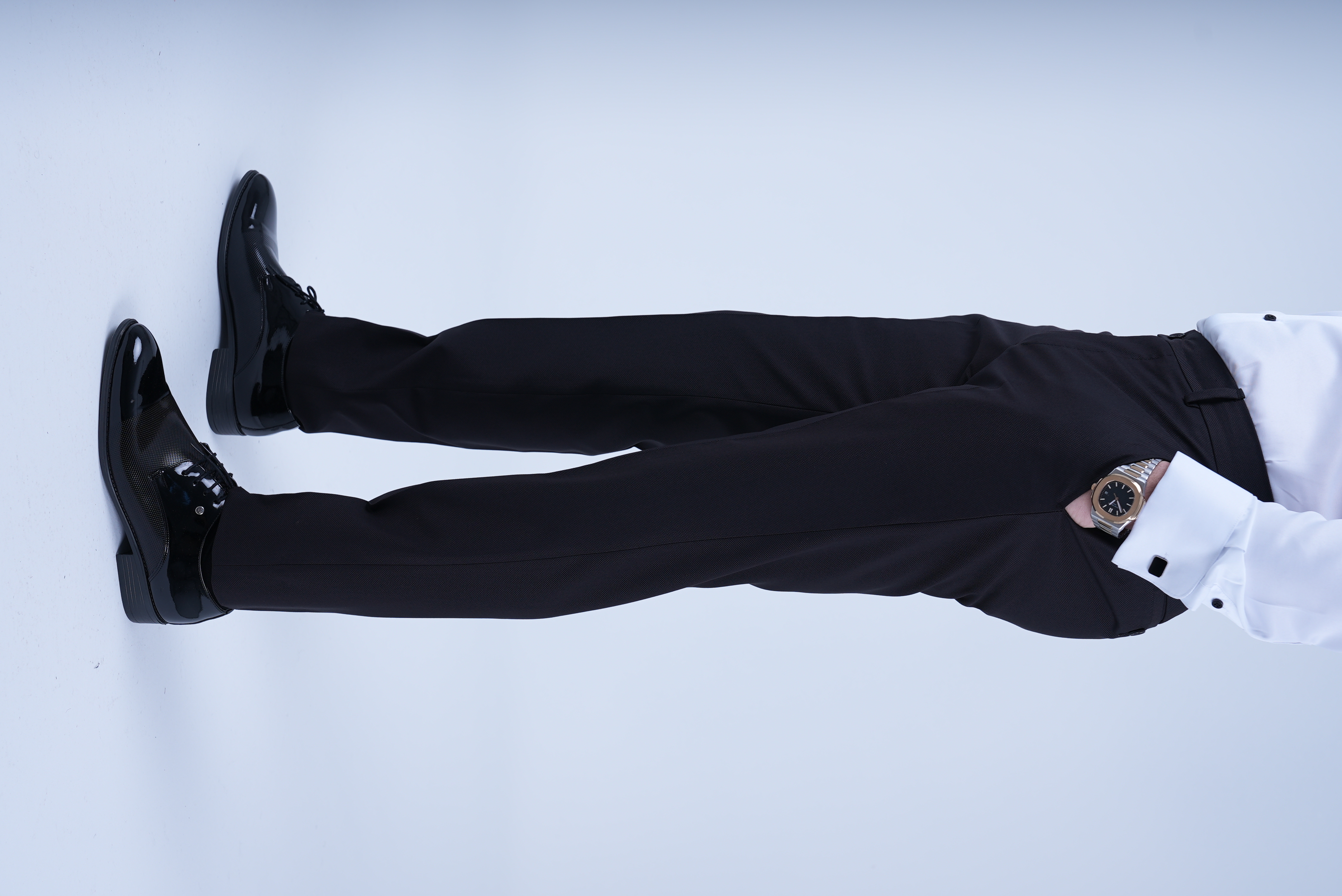 Slim Fit Groom Tuxedo Jacket Vest Pants BowtieBlack PAREZ