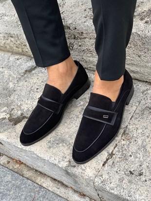 Klasik Ayakkabı - Siyah Süet