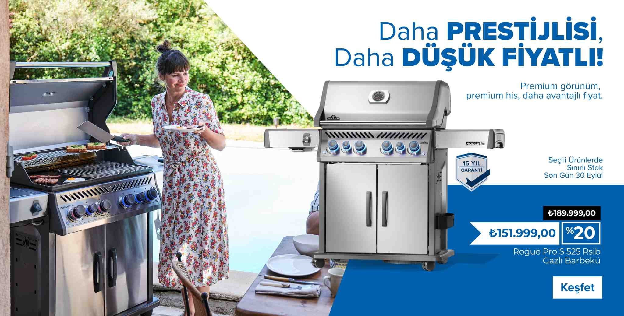 Napoleon Rogue Pro S Serisi Gazlı Barbekü: Daha Prestijlisi, Daha Düşük Fiyatlı