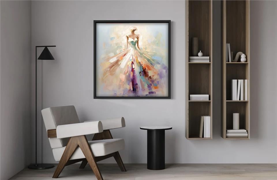 Ahşap Yağlı Boya Dokulu Tablo Anna 401