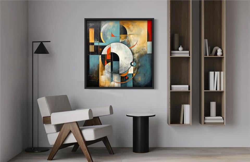 Ahşap Yağlı Boya Dokulu Tablo Layers 454