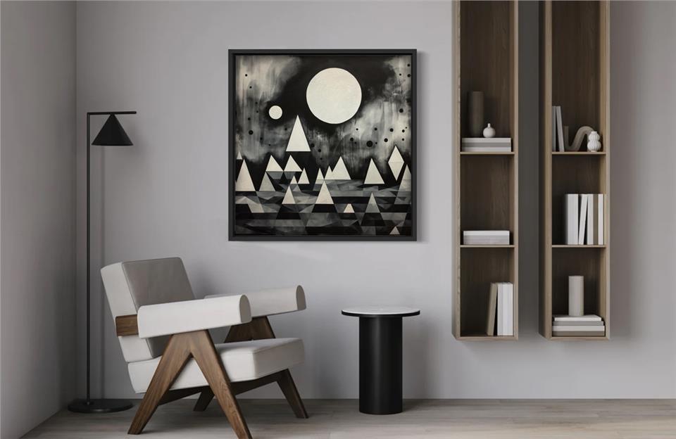 Ahşap Traverten Dokulu Tablo Harmony 272